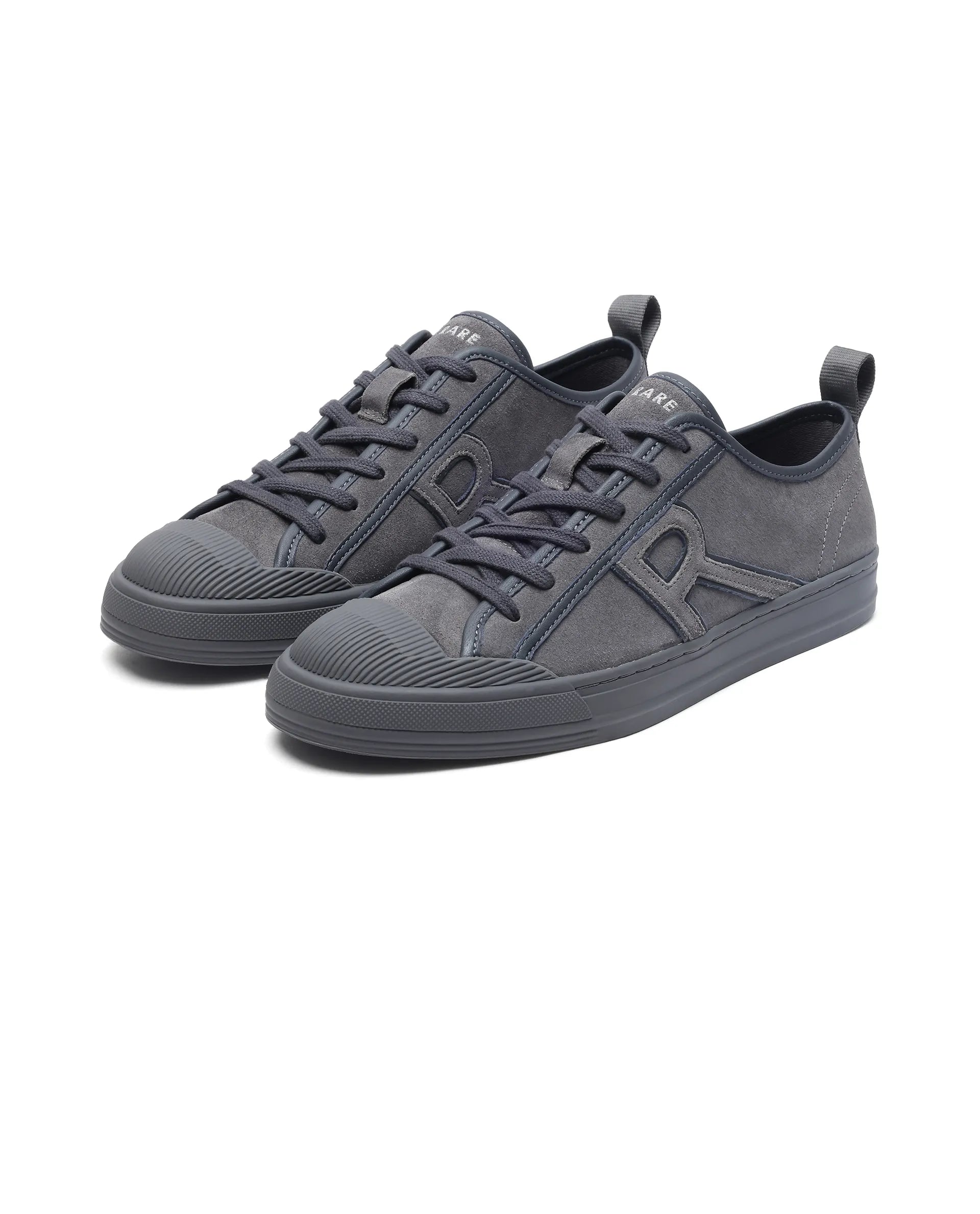 Rare Rabbit Men Sauron-2 Dark Grey Lace-Up Shoes