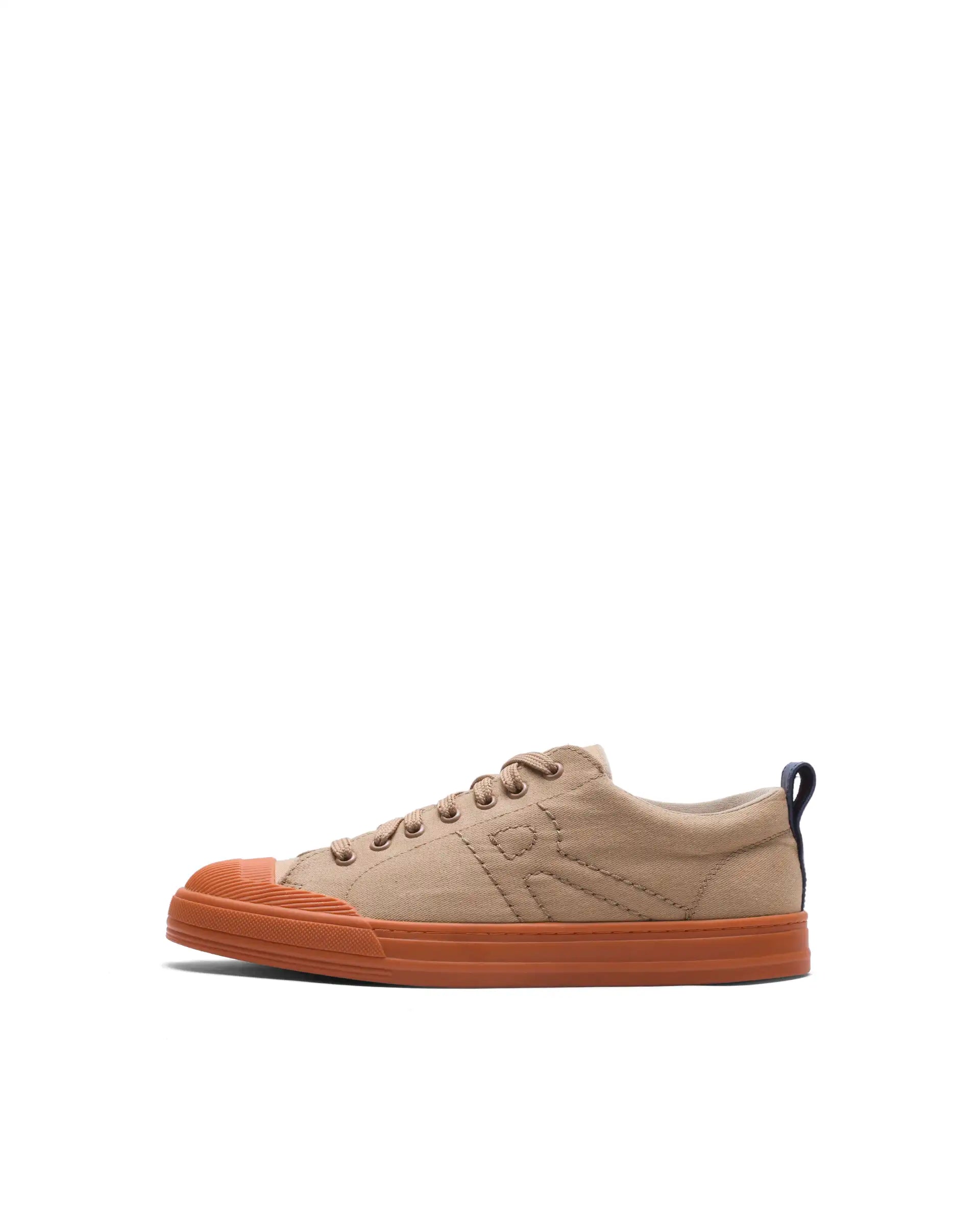 Rare Rabbit Men's Sauron 77 Tan Micro Leather Sneaker