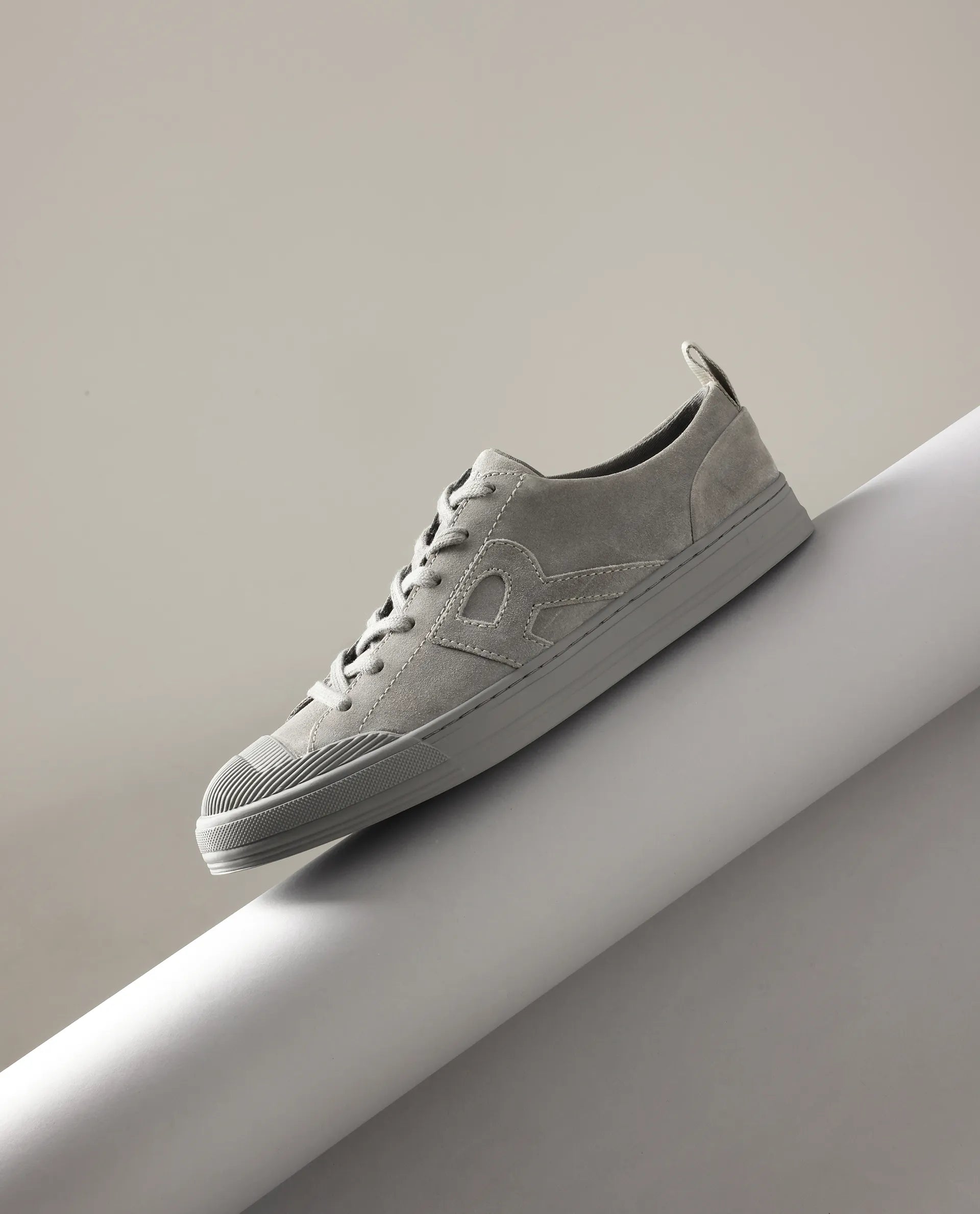 Rare Rabbit Men Sauron Light Grey Lace-Up Shoes