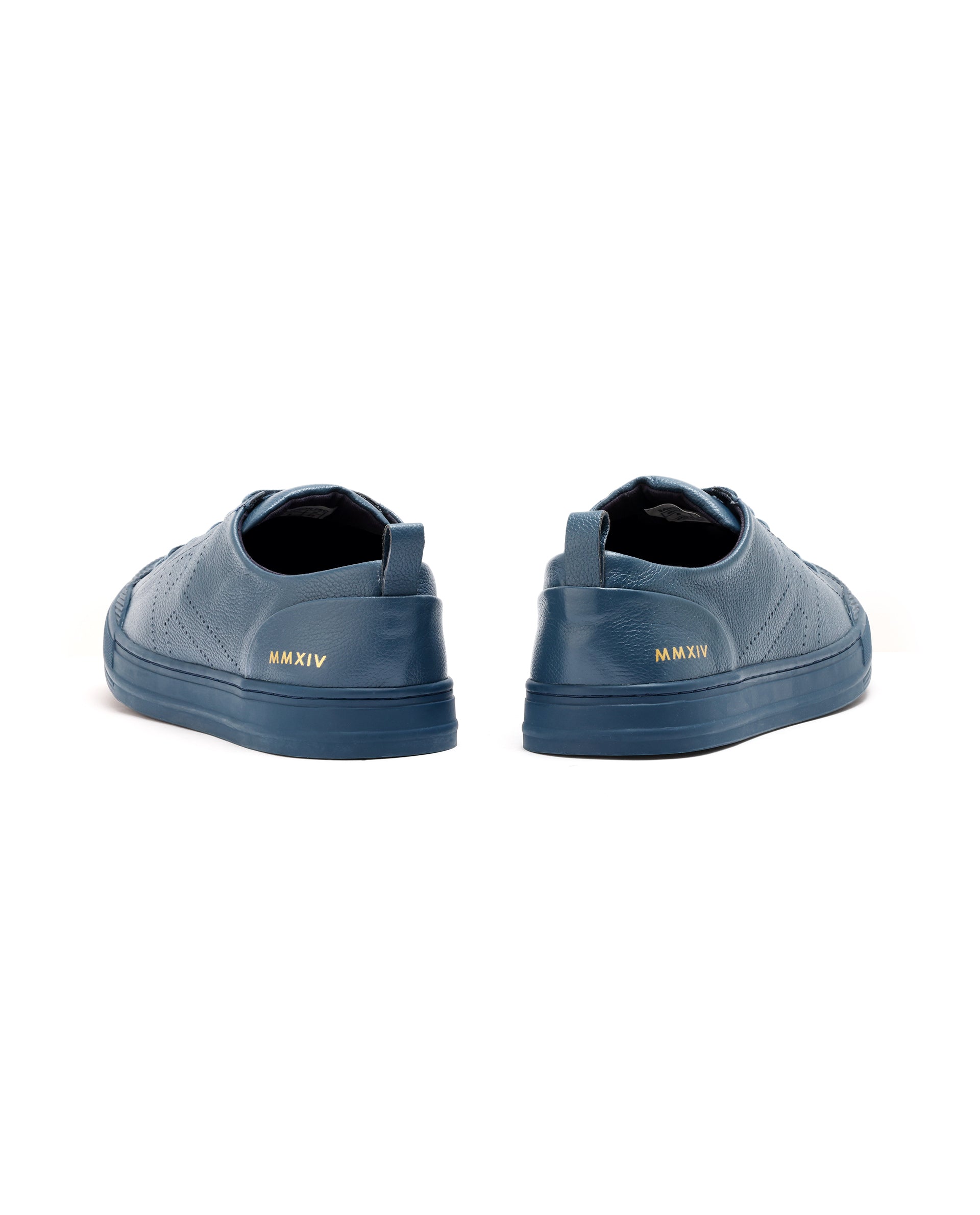 Rare Rabbit Mens Sauron Pro Teal Premium Milled Leather Lace Up Low Top Round Toe Sneaker Shoes