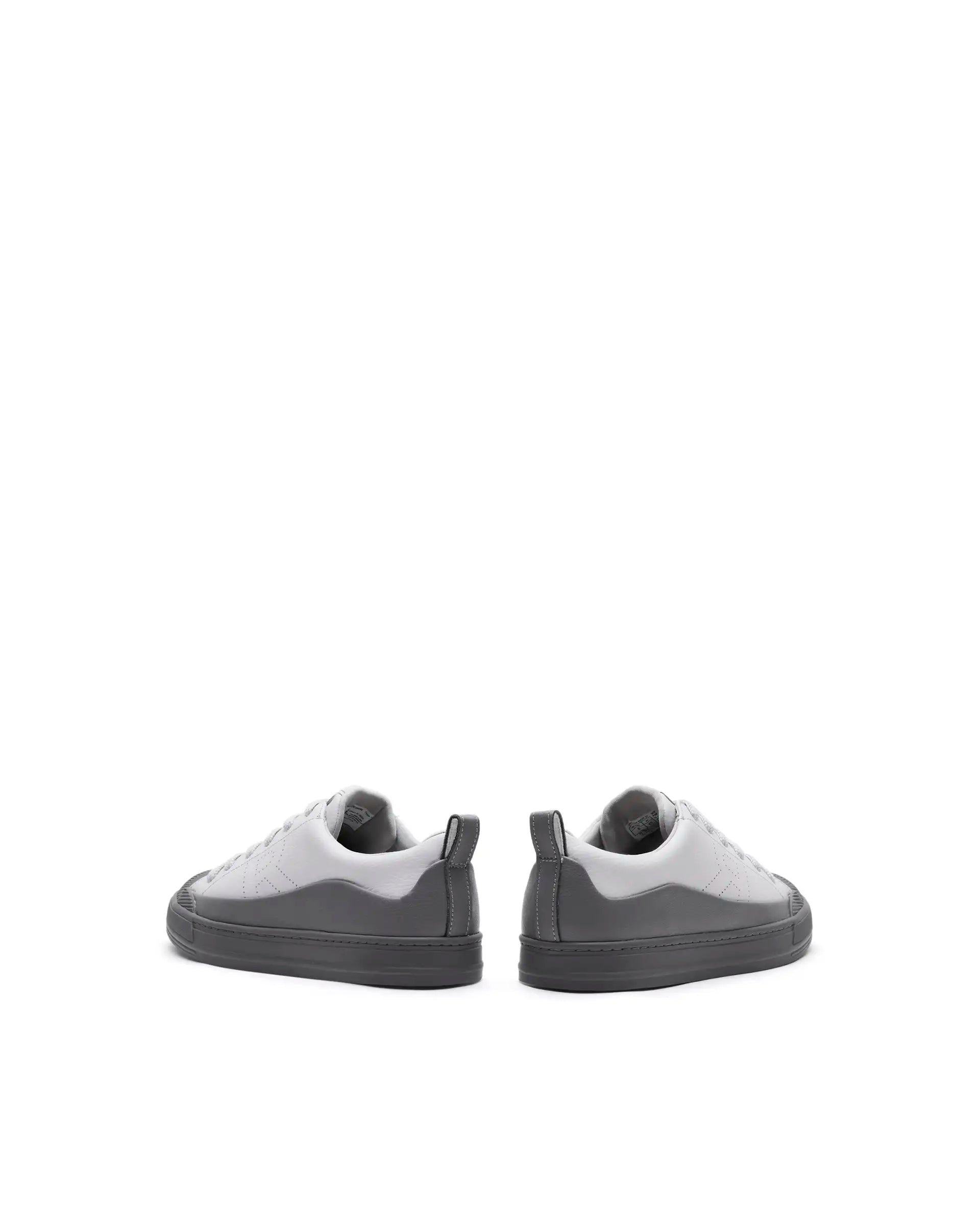 Rare Rabbit Men's Sauron Wave 24 Light Grey Micro Leather Sneaker