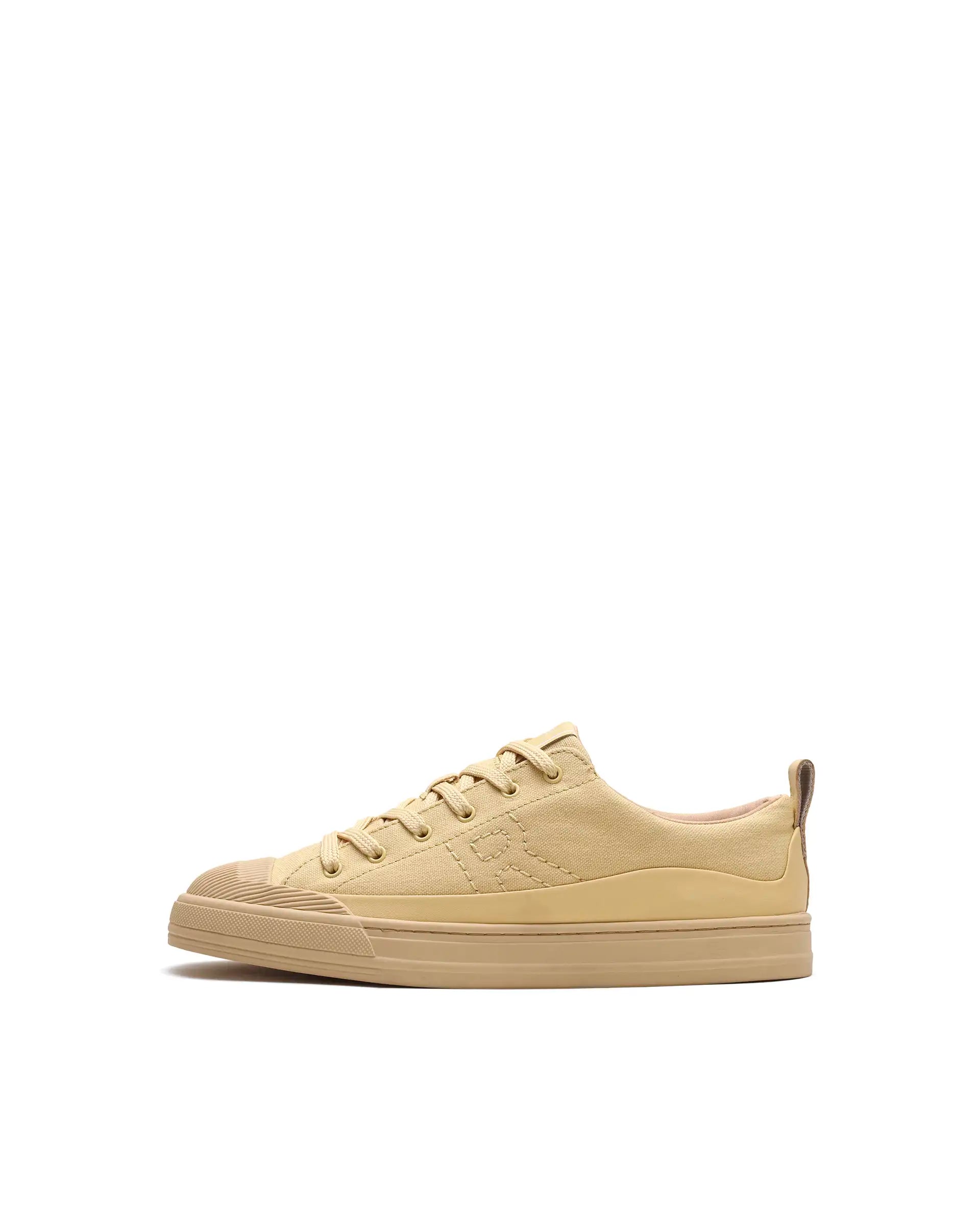 Rare Rabbit Men's Sauron Wave 60 Light Yellow Micro Leather Sneaker