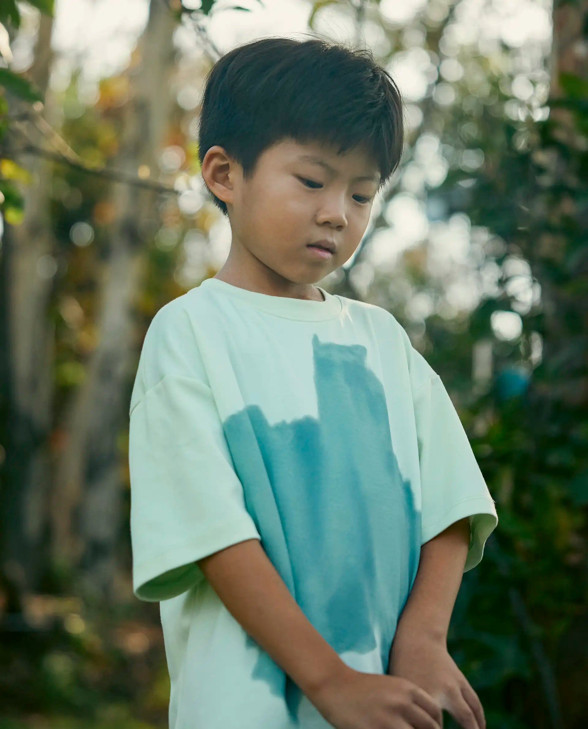 Rare Ones Kids Scrib Green Cotton Full Sleeves Crew Neck Abstract Print T-Shirt