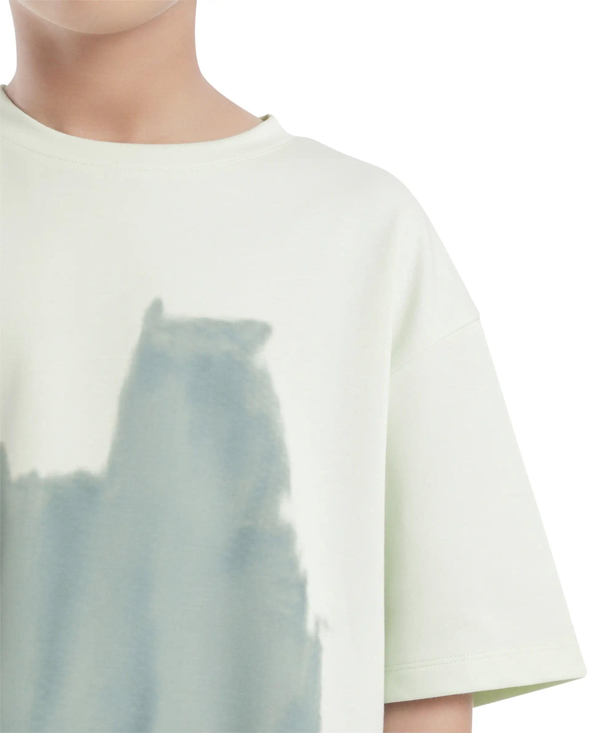 Rare Ones Kids Scrib Green Cotton Full Sleeves Crew Neck Abstract Print T-Shirt