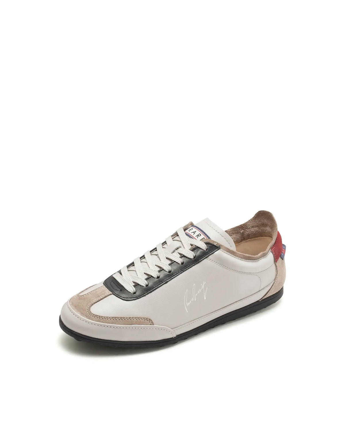 Rarez Men's Sean Primary Beige Leather Regular Sneaker