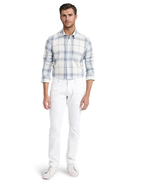 Buy Senza - Off White Regular Fit Checked Print Shirt| Rare Rabbit