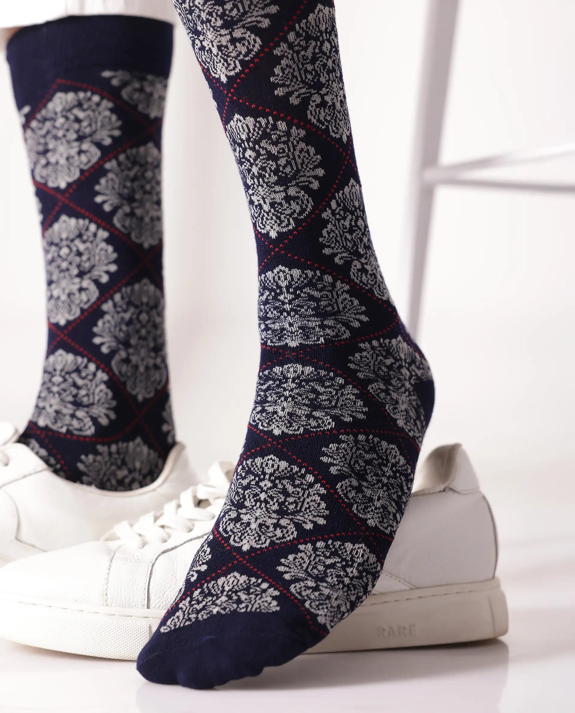 RARE RABBIT MEN'S SIGO MULTI SOCKS BAMBOO FABRIC