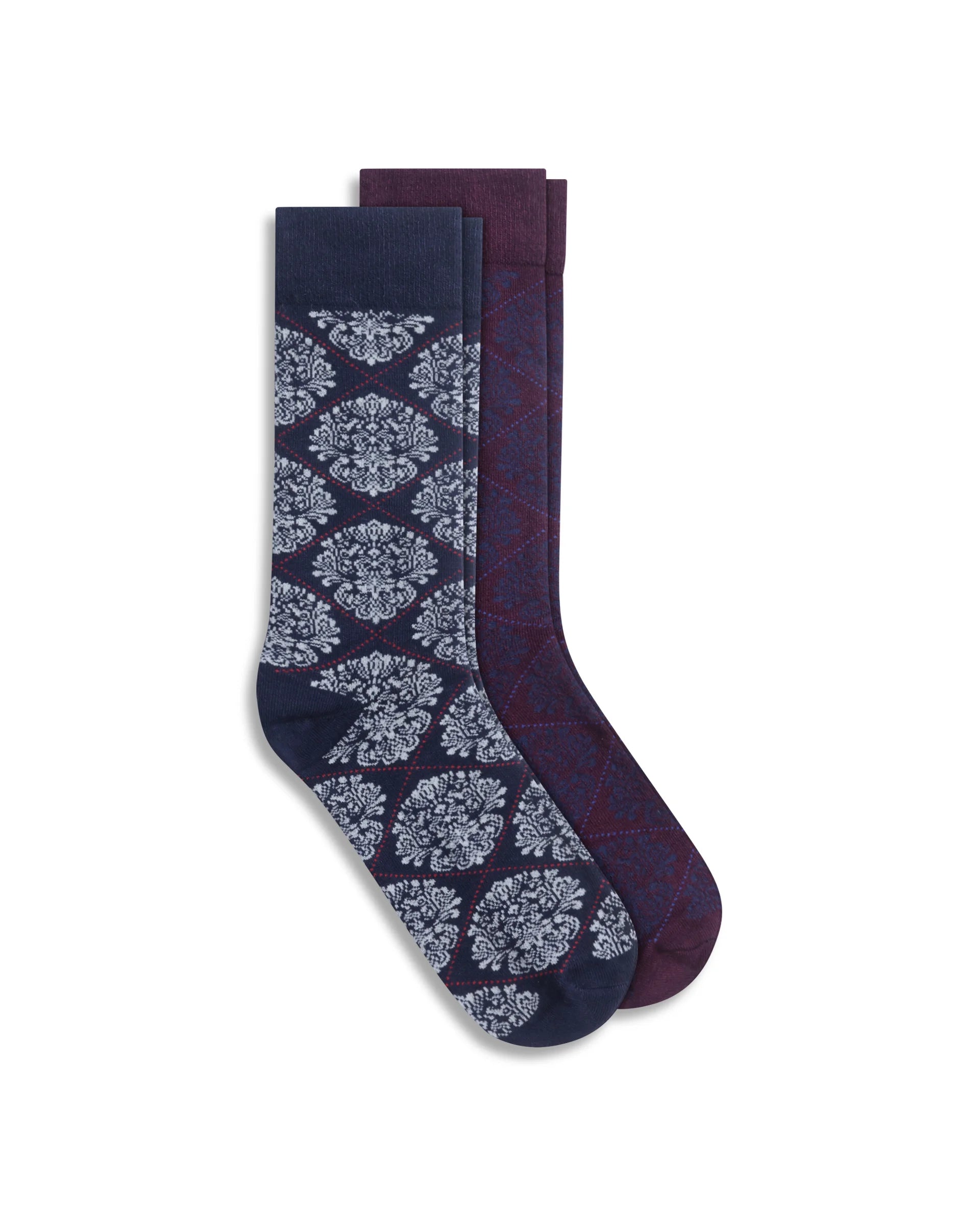 RARE RABBIT MEN'S SIGO MULTI SOCKS BAMBOO FABRIC