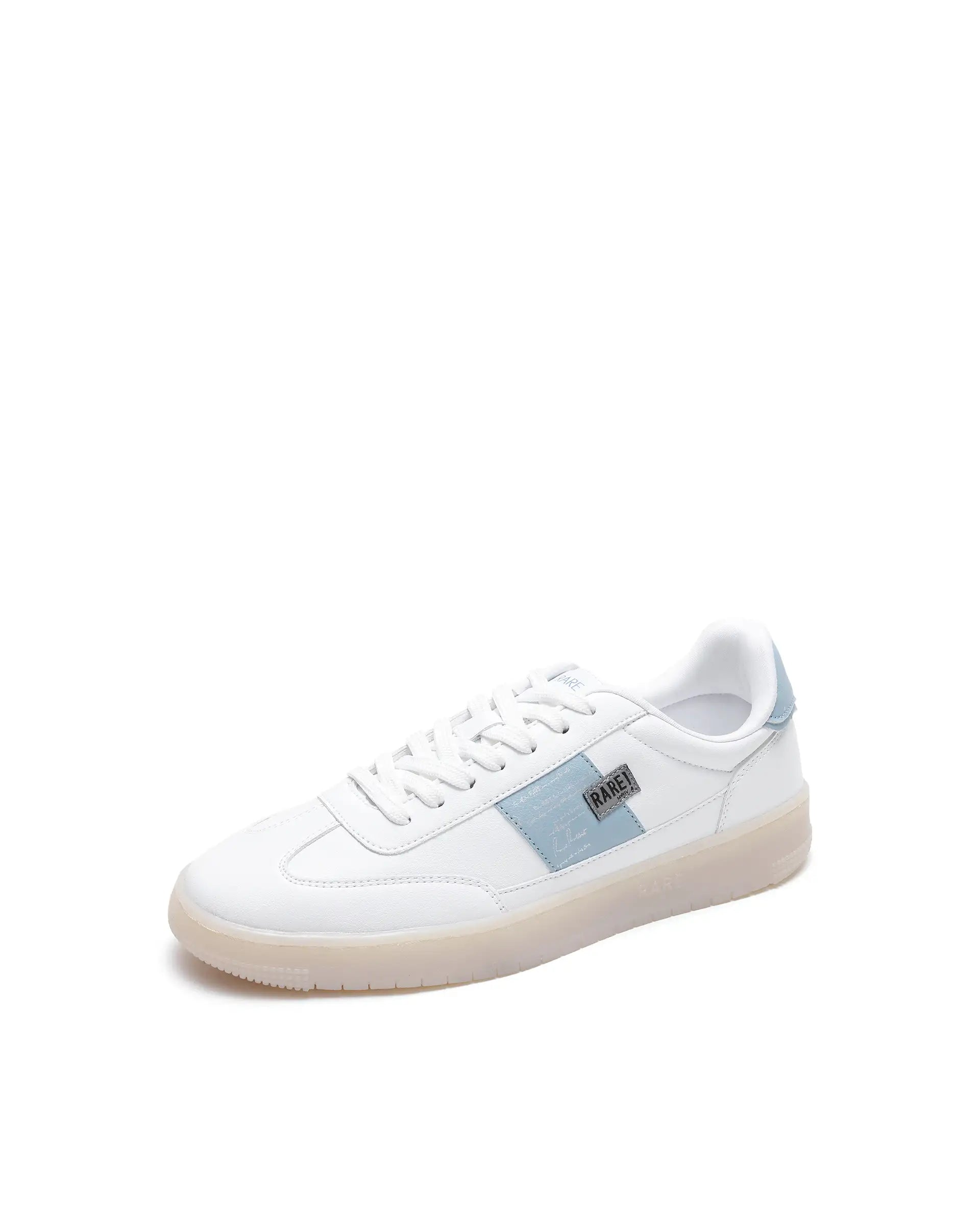 Rare Rabbit Men's Sirius 86 Blue Micro Leather Sneaker