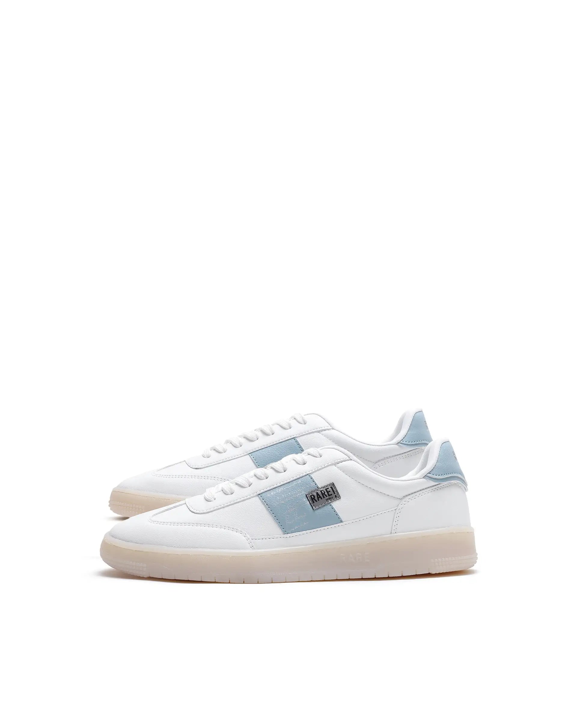 Rare Rabbit Men's Sirius 86 Blue Micro Leather Sneaker