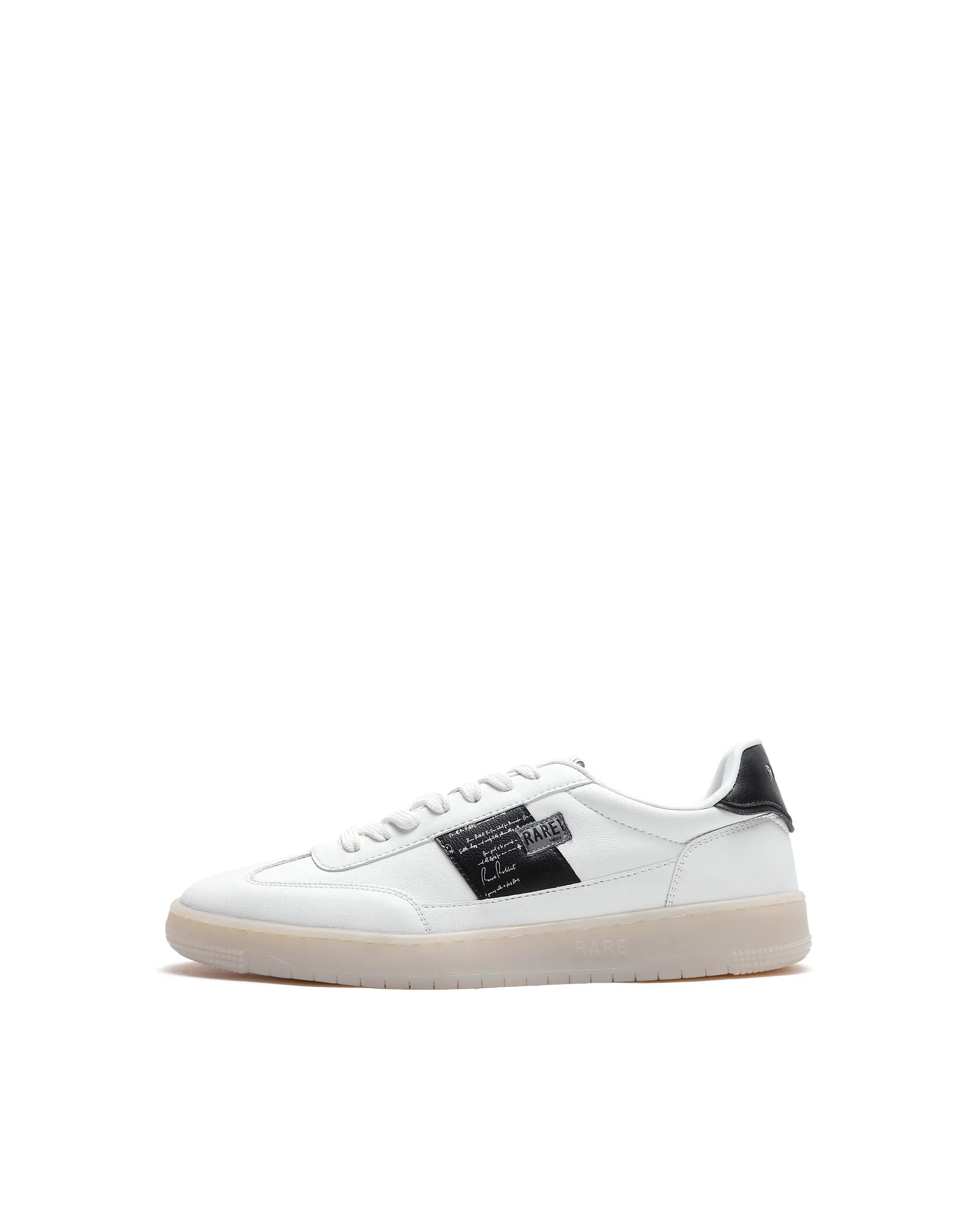 Rare Rabbit Men's Sirius 86 White Micro Leather Sneaker