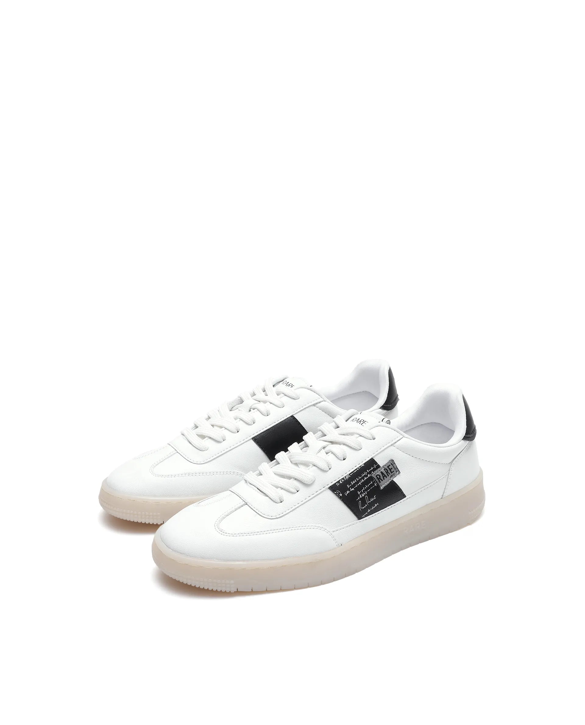 Rare Rabbit Men's Sirius 86 White Micro Leather Sneaker