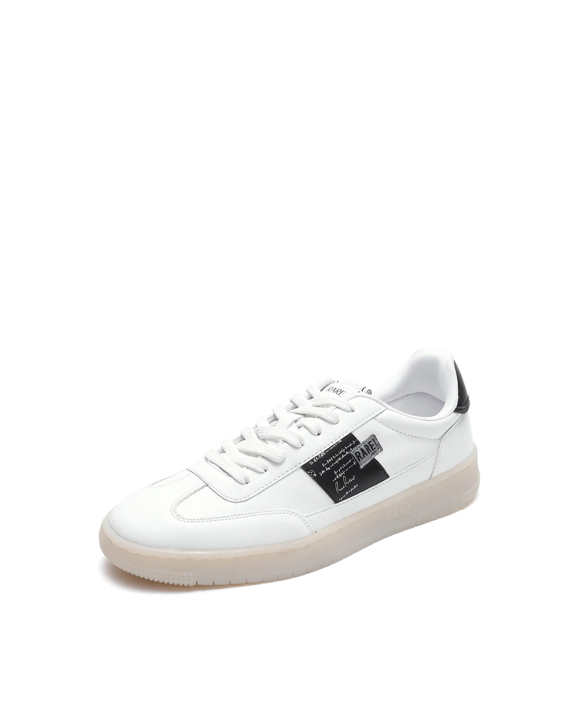 Rare Rabbit Men's Sirius 86 White Micro Leather Sneaker