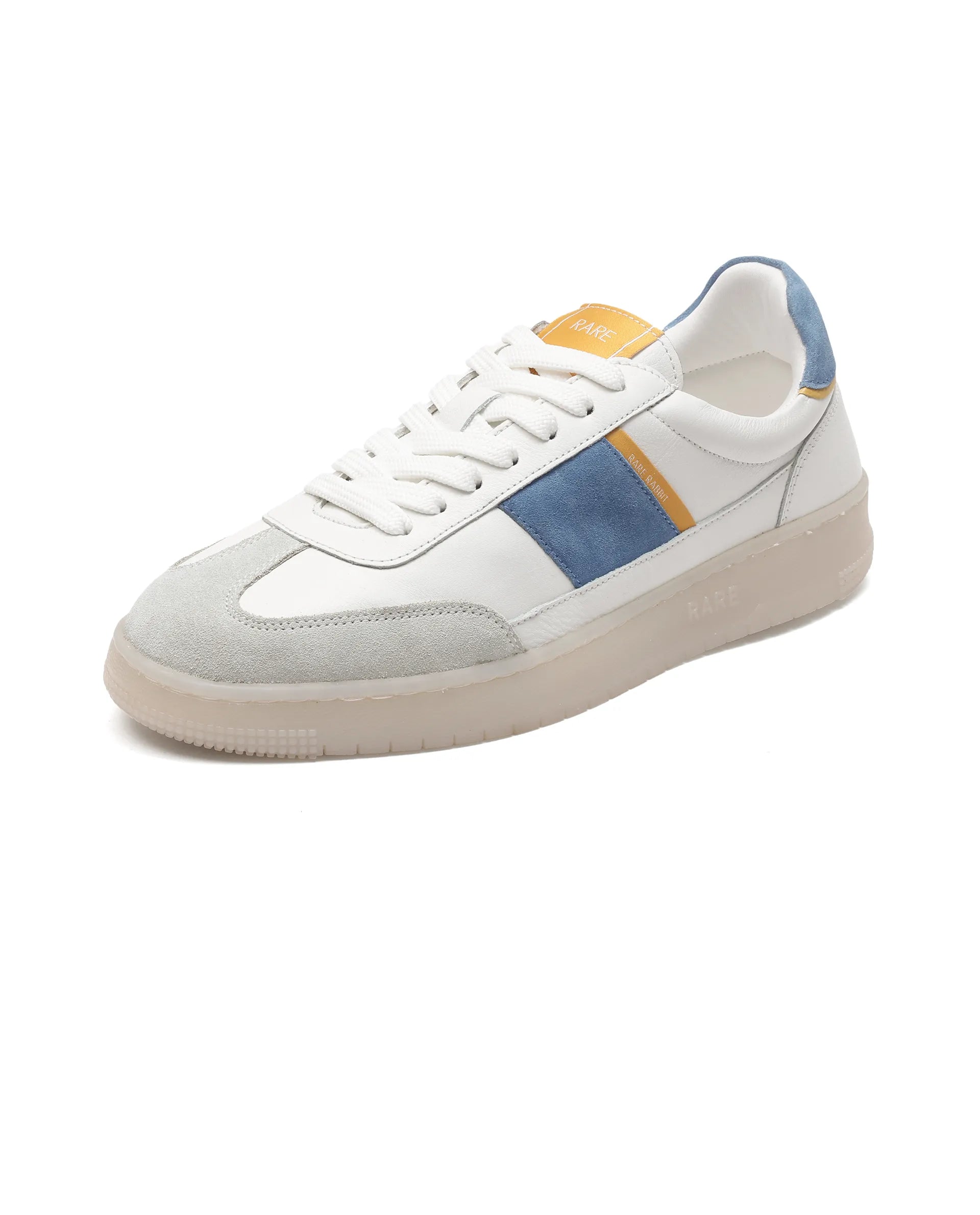 Rare Rabbit Men Sirius White Lace-Up Closure Sneakers