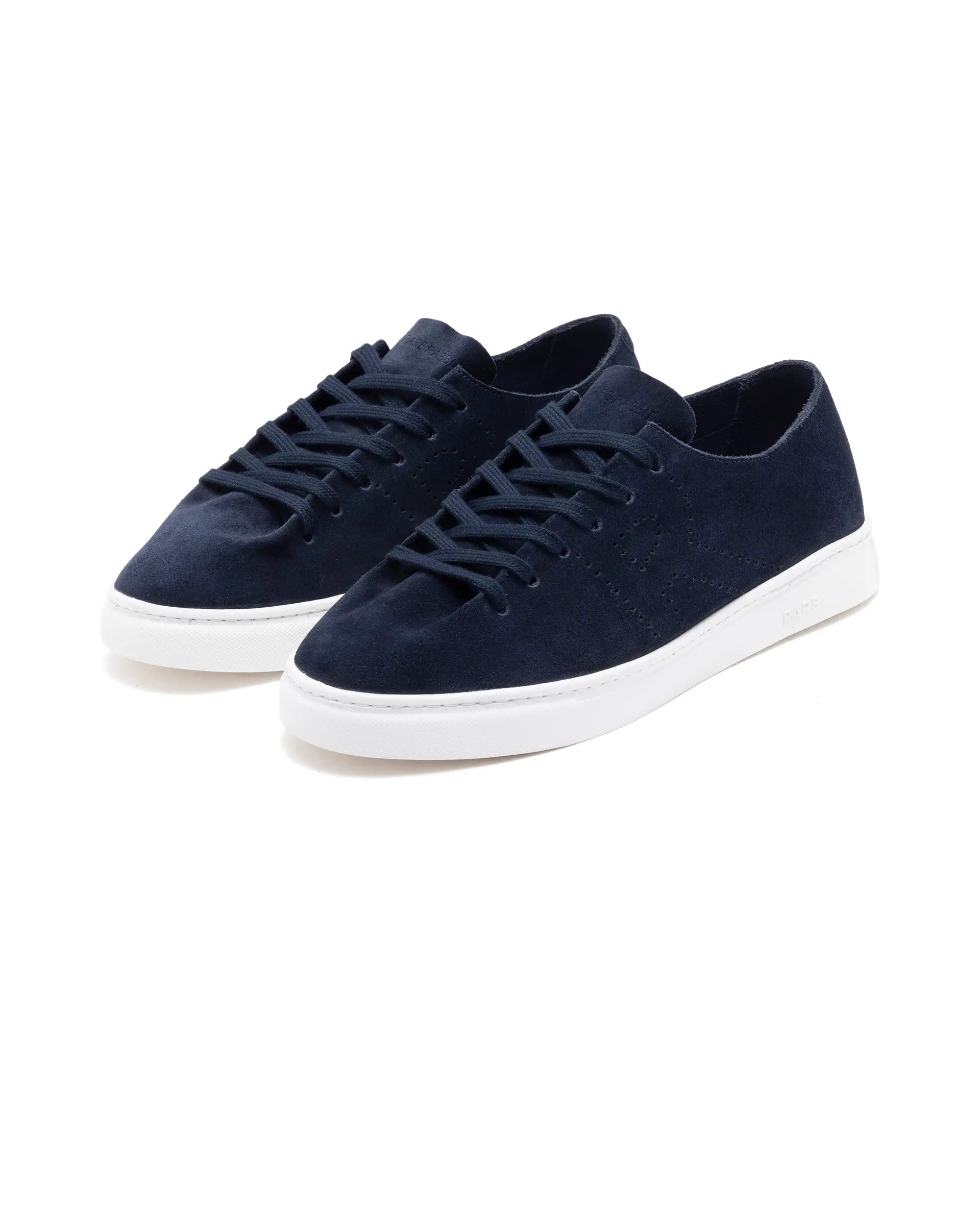 Rare Rabbit Men Skin Navy Suede Monotone Upper Low Top Lace Up Plain S