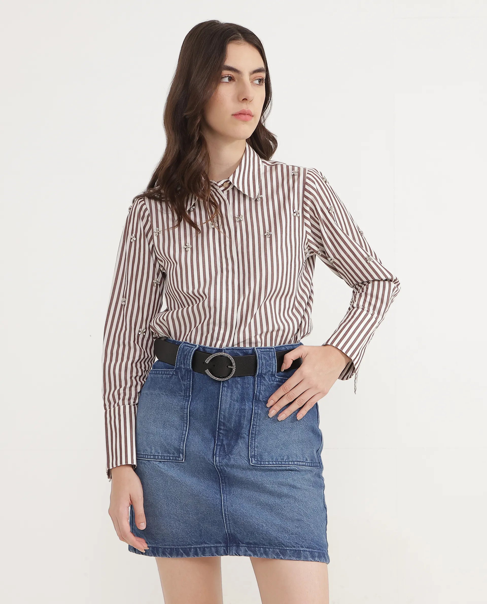 Rareism Women Slate Black Belt