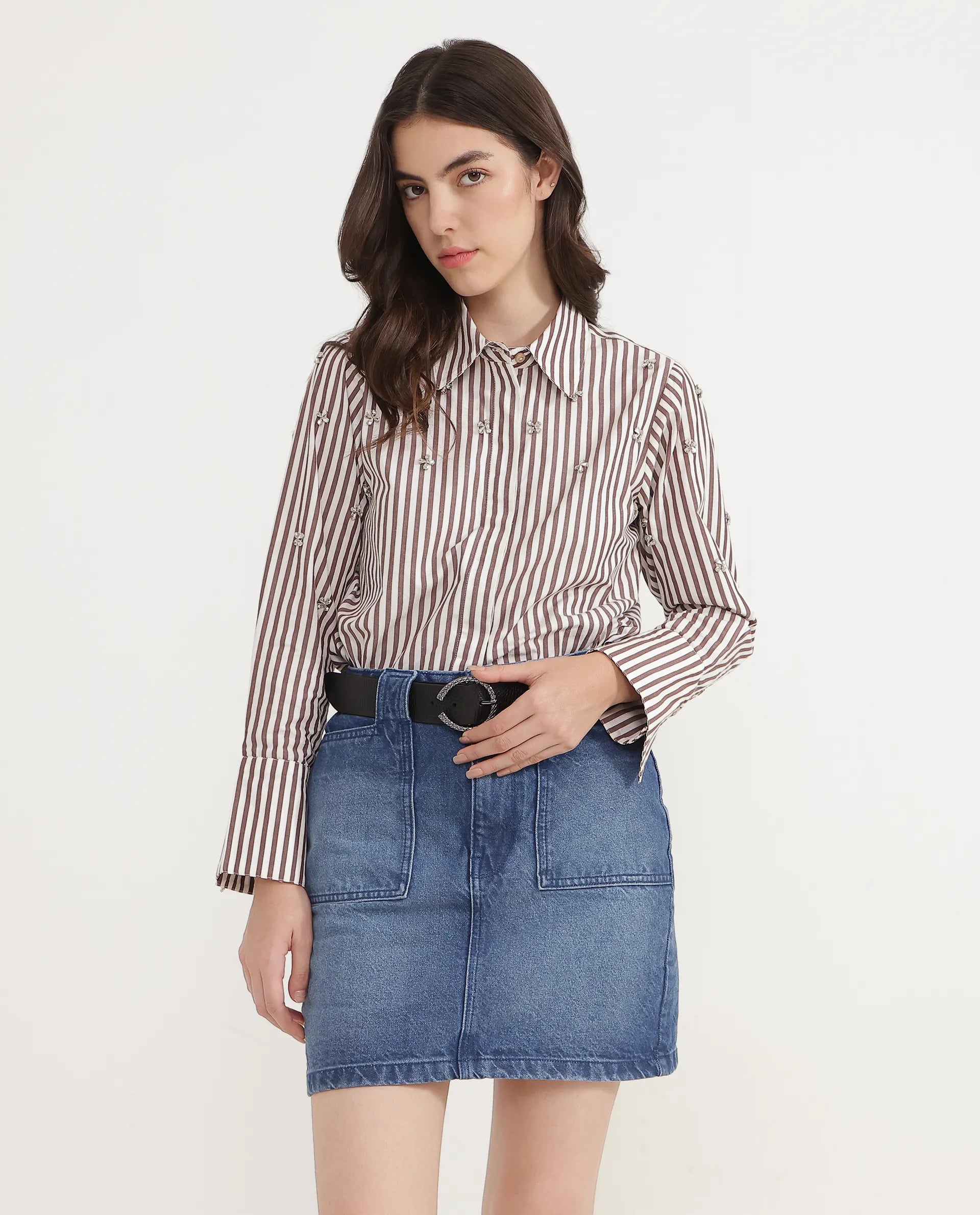 Rareism Women Slate Black Belt