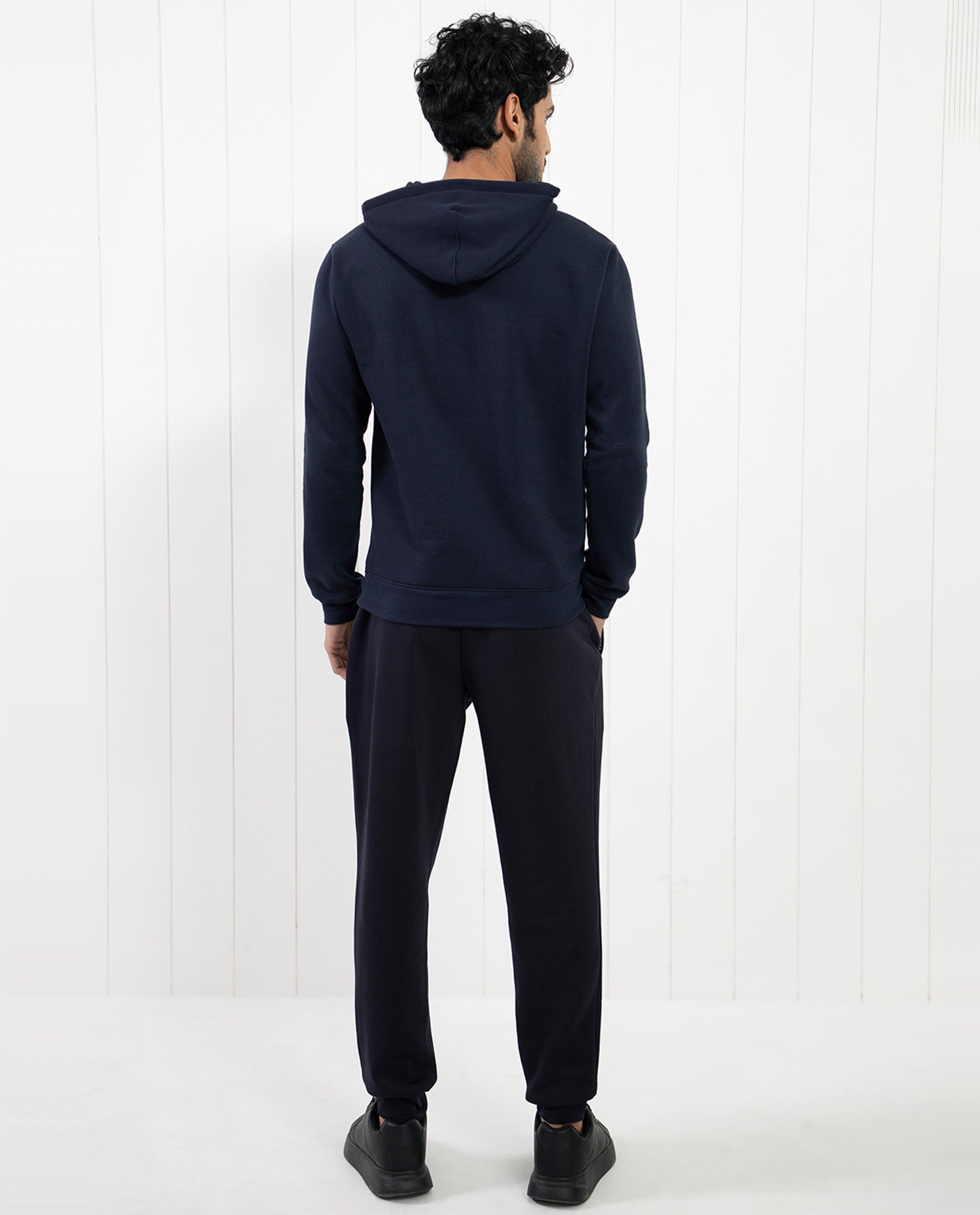 Rare Rabbit Men's Saho Navy Mid-Rise Trackpant