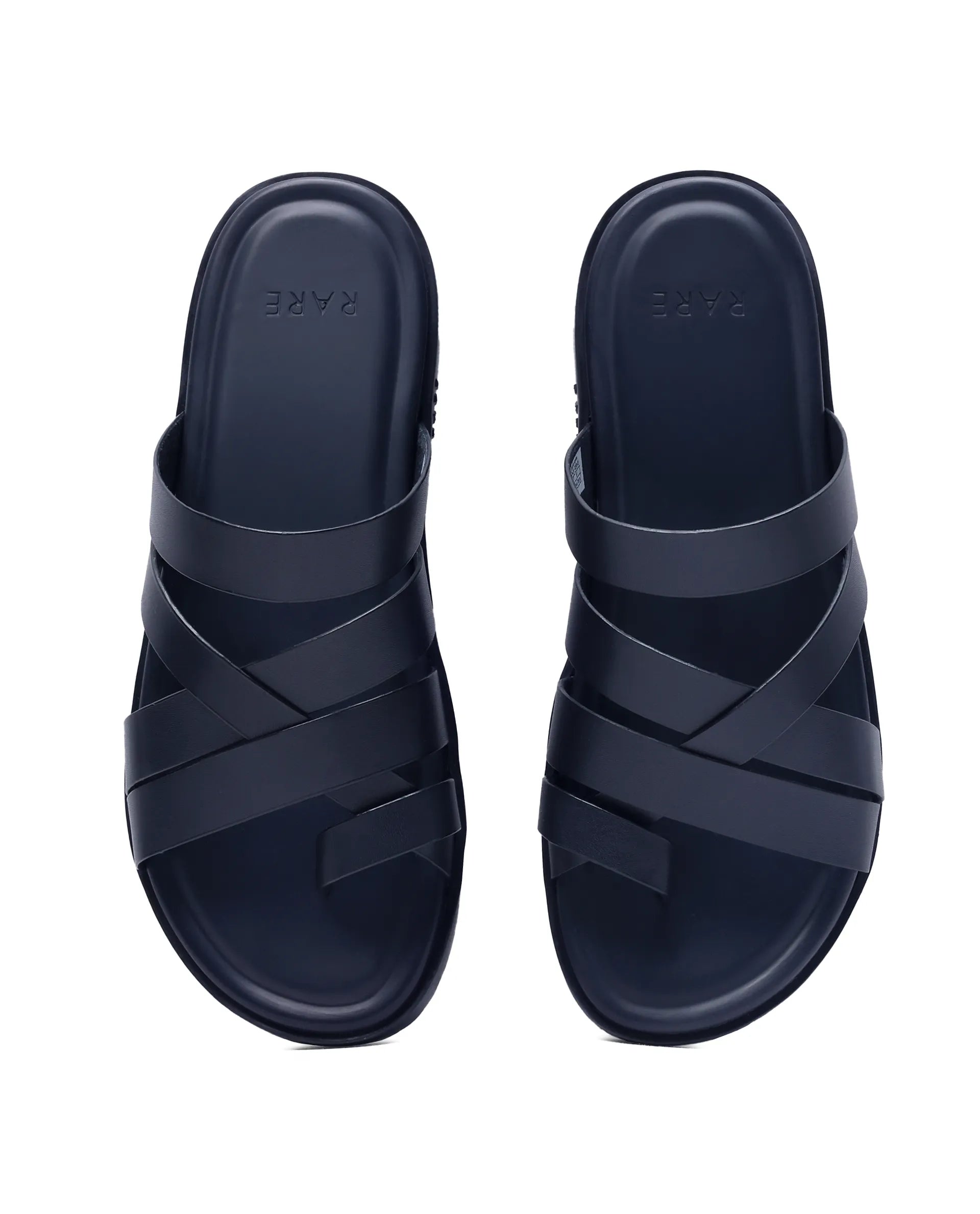 Rare Rabbit Men Soho Navy Slip-On Closure Sandal