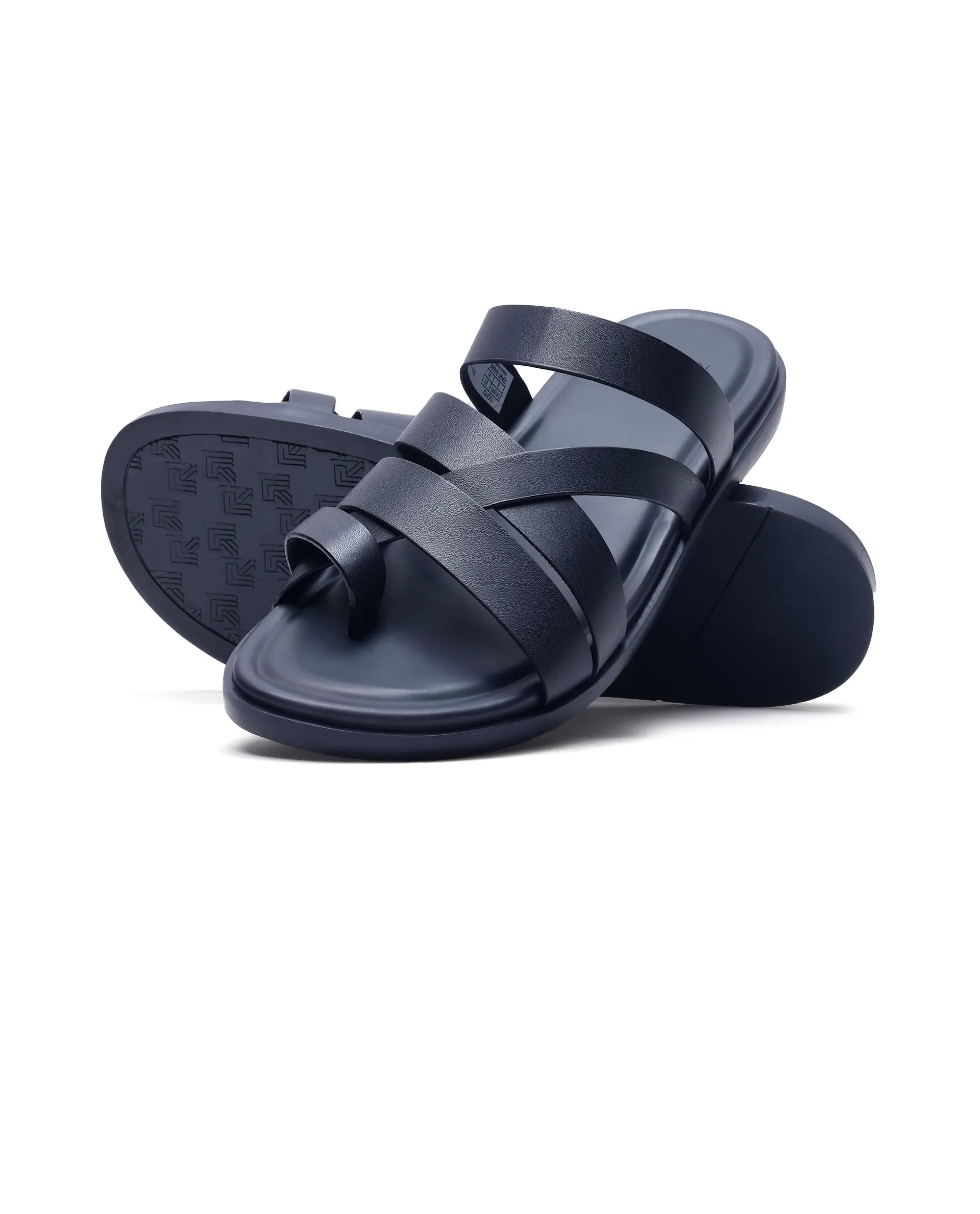Rare Rabbit Men Soho Navy Slip-On Closure Sandal