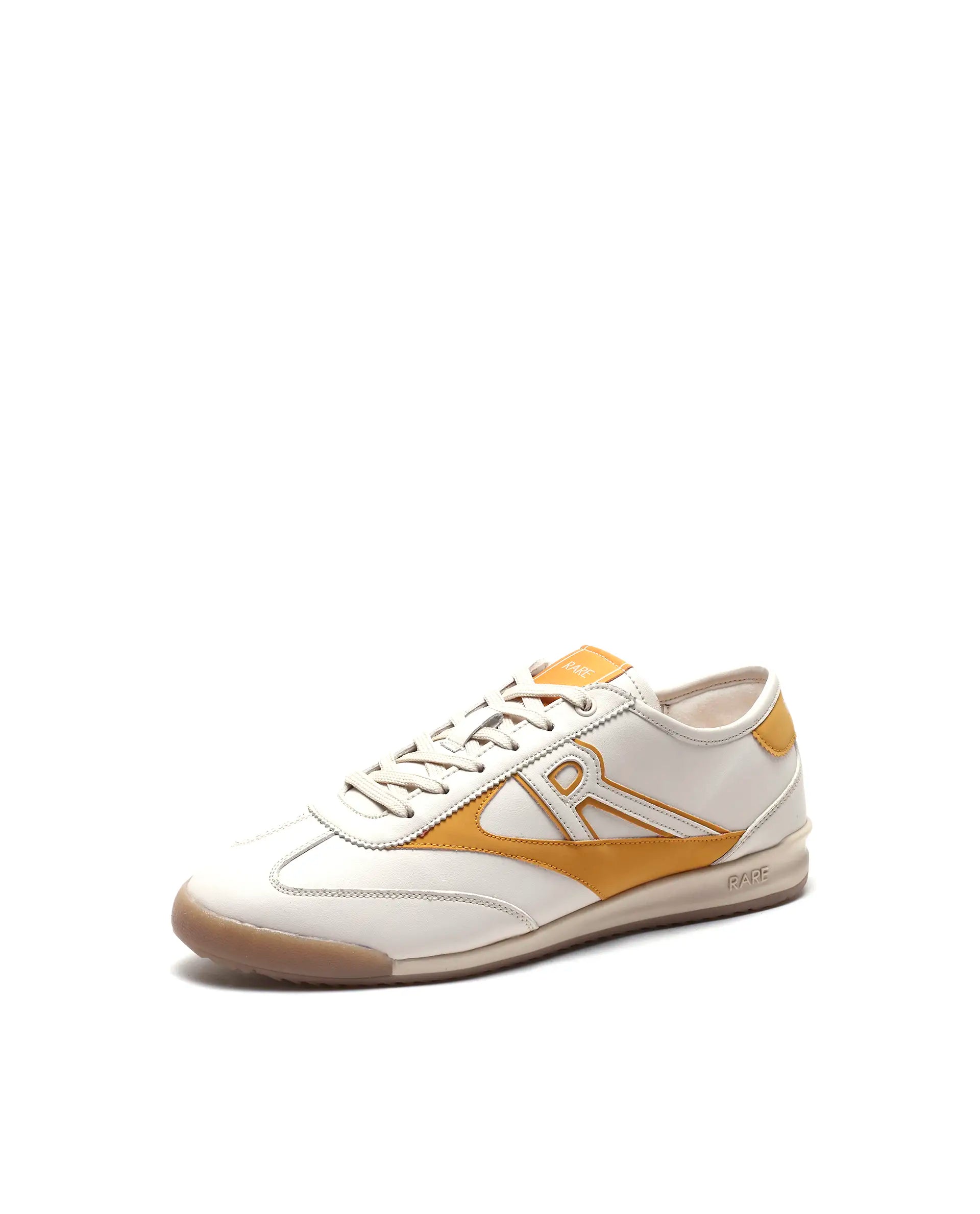 Rare Rabbit Men's Sozo Beige Micro Fiber Leather Sneaker