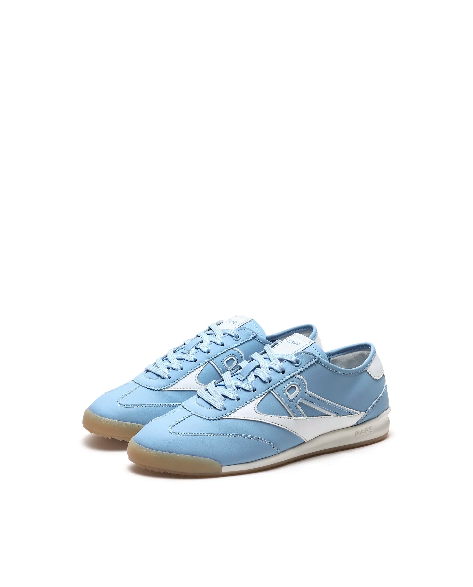 Rare Rabbit Men's Sozo Blue Micro Fiber Leather Sneaker