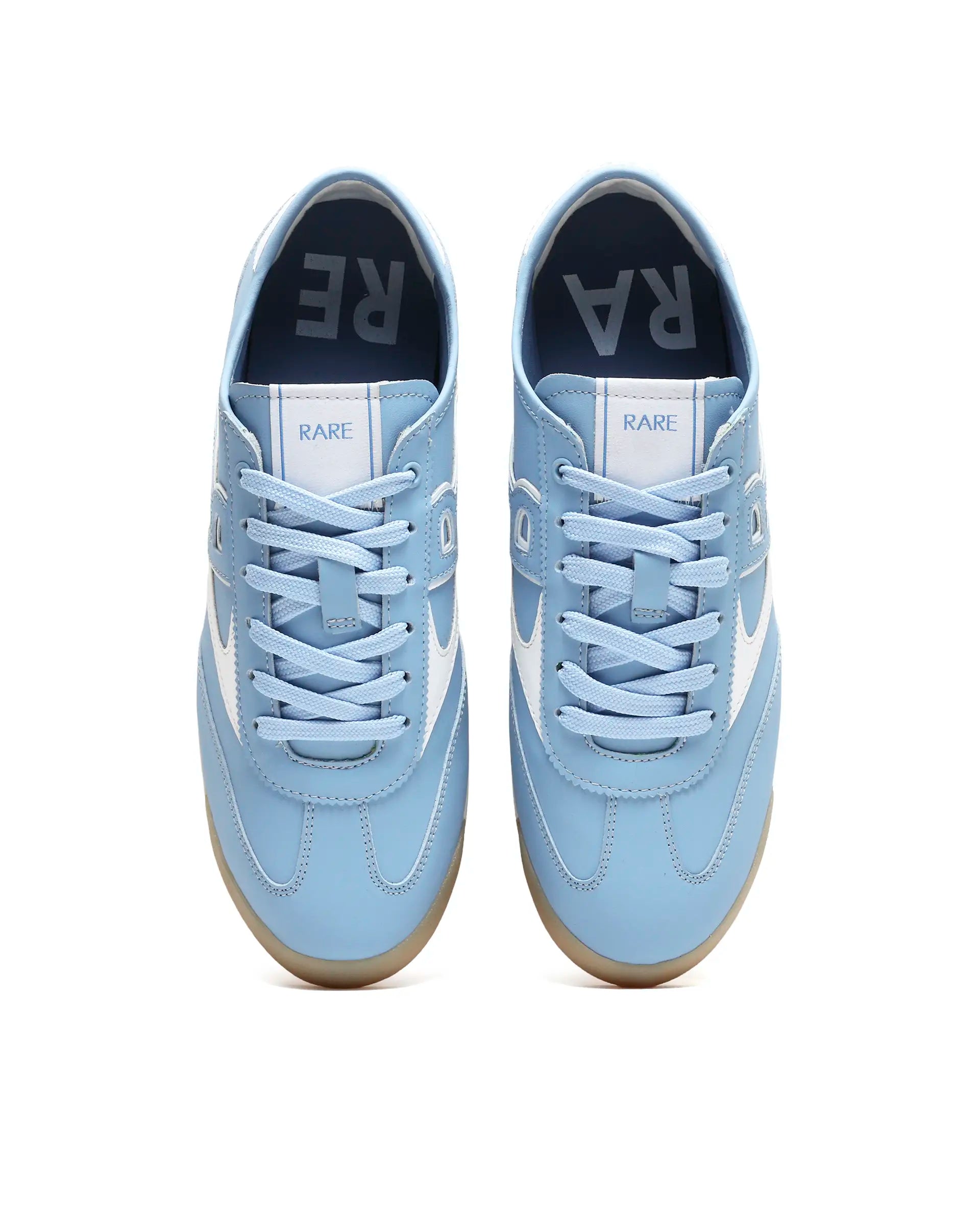 Rare Rabbit Men's Sozo Blue Micro Fiber Leather Sneaker