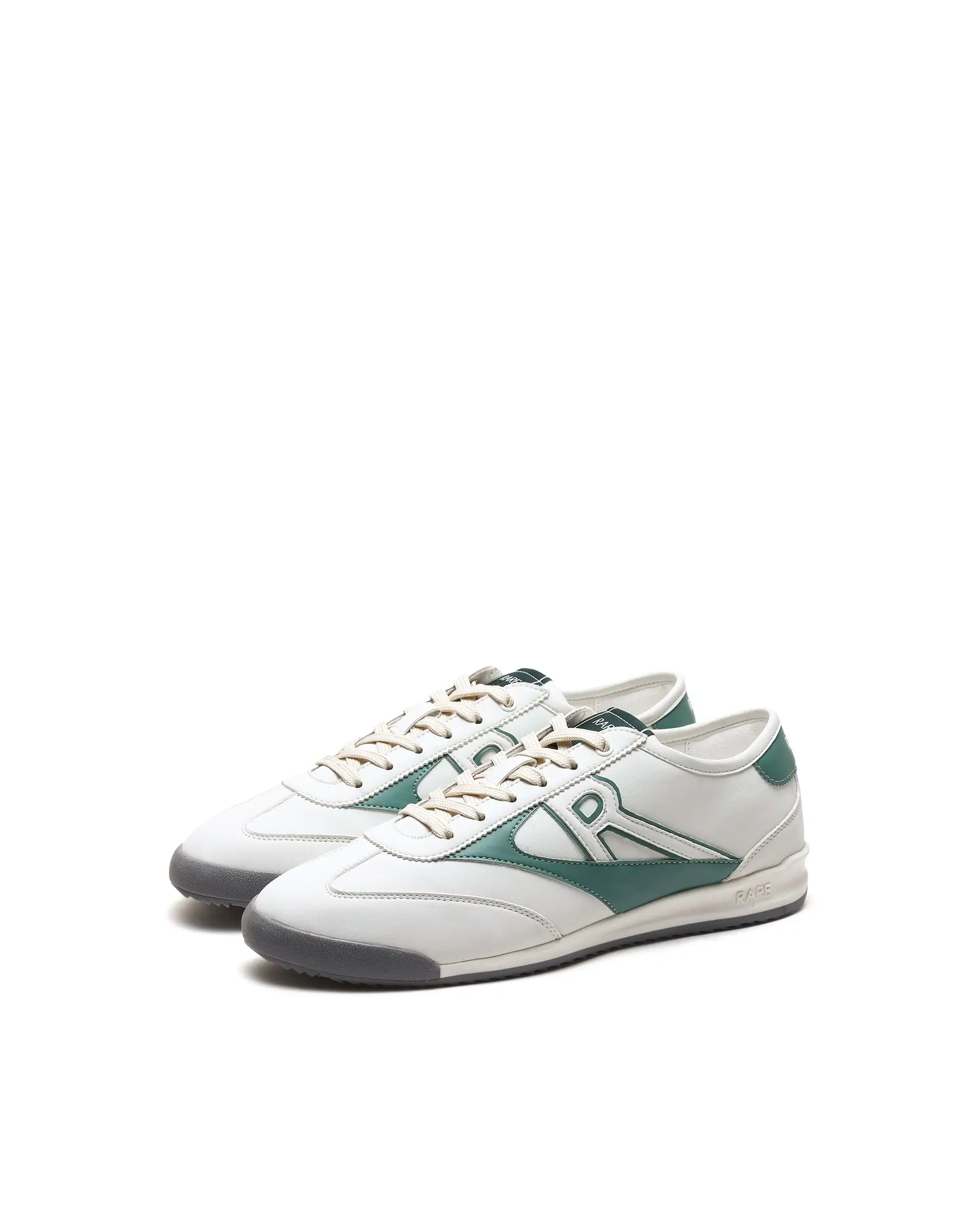 Rare Rabbit Men's Sozo Green Micro Fiber Leather Sneaker
