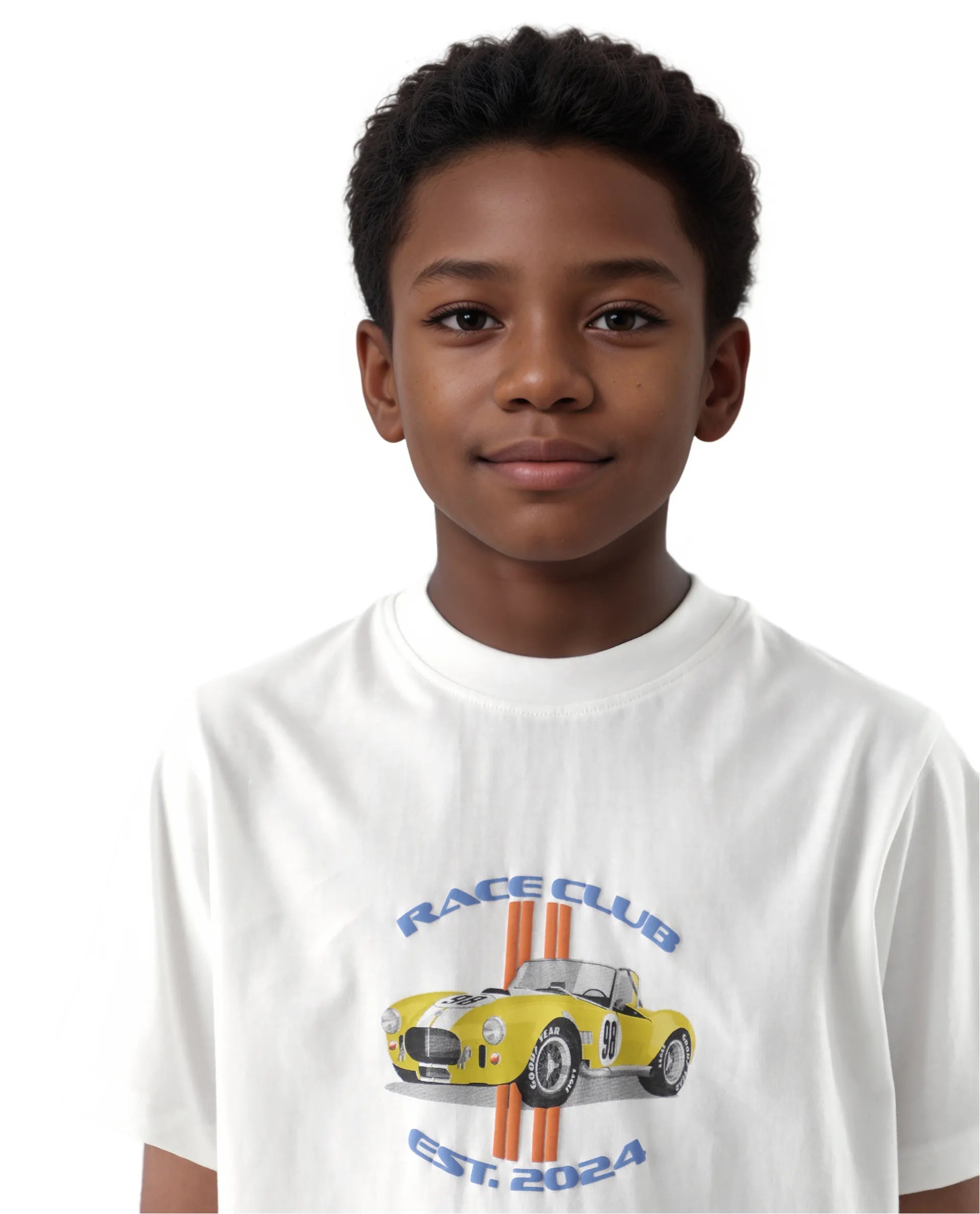 Rare Ones Kids Speed Off White Cotton Half Sleeve Solid Slip-On Closure Regular Fit T-Shirt