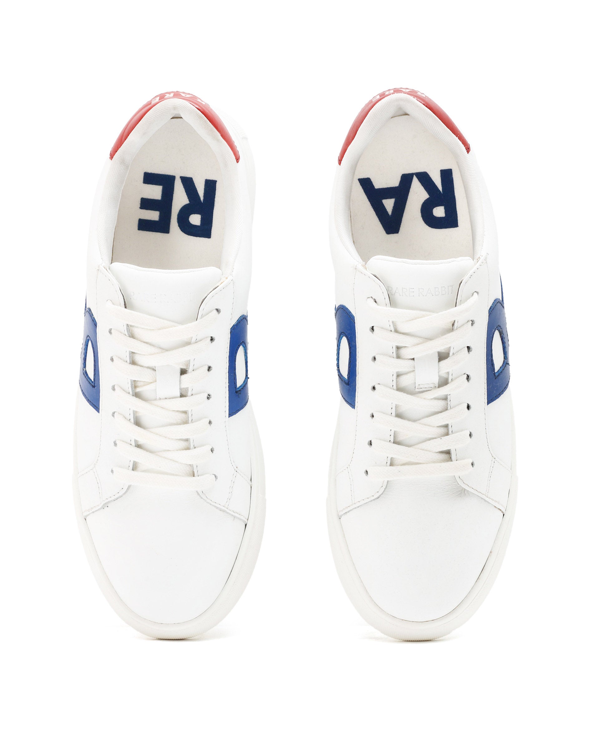 Rare Rabbit Mens Starlight White/Multi Multicolored Low-Top Lace-Up Sneaker Shoes