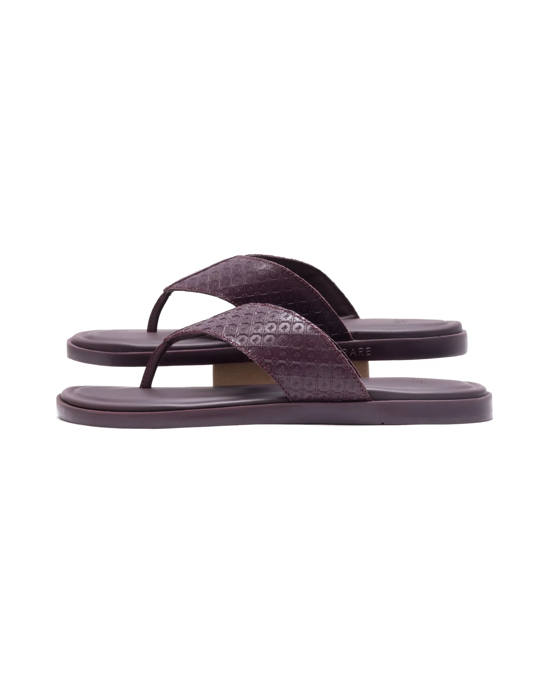 Rare Rabbit Men's Starry Bordo Slip-On Closure Sandal
