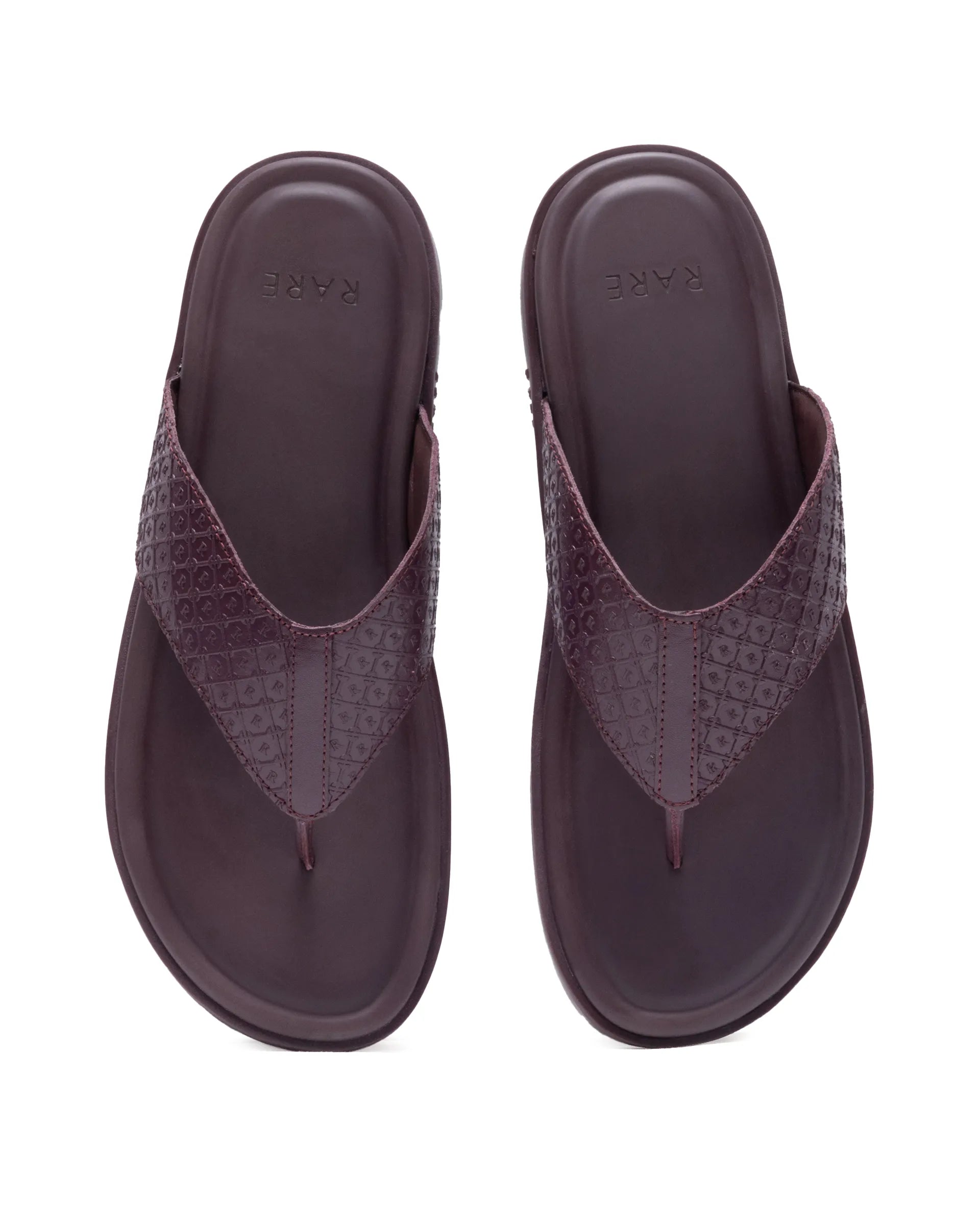 Rare Rabbit Men's Starry Bordo Slip-On Closure Sandal