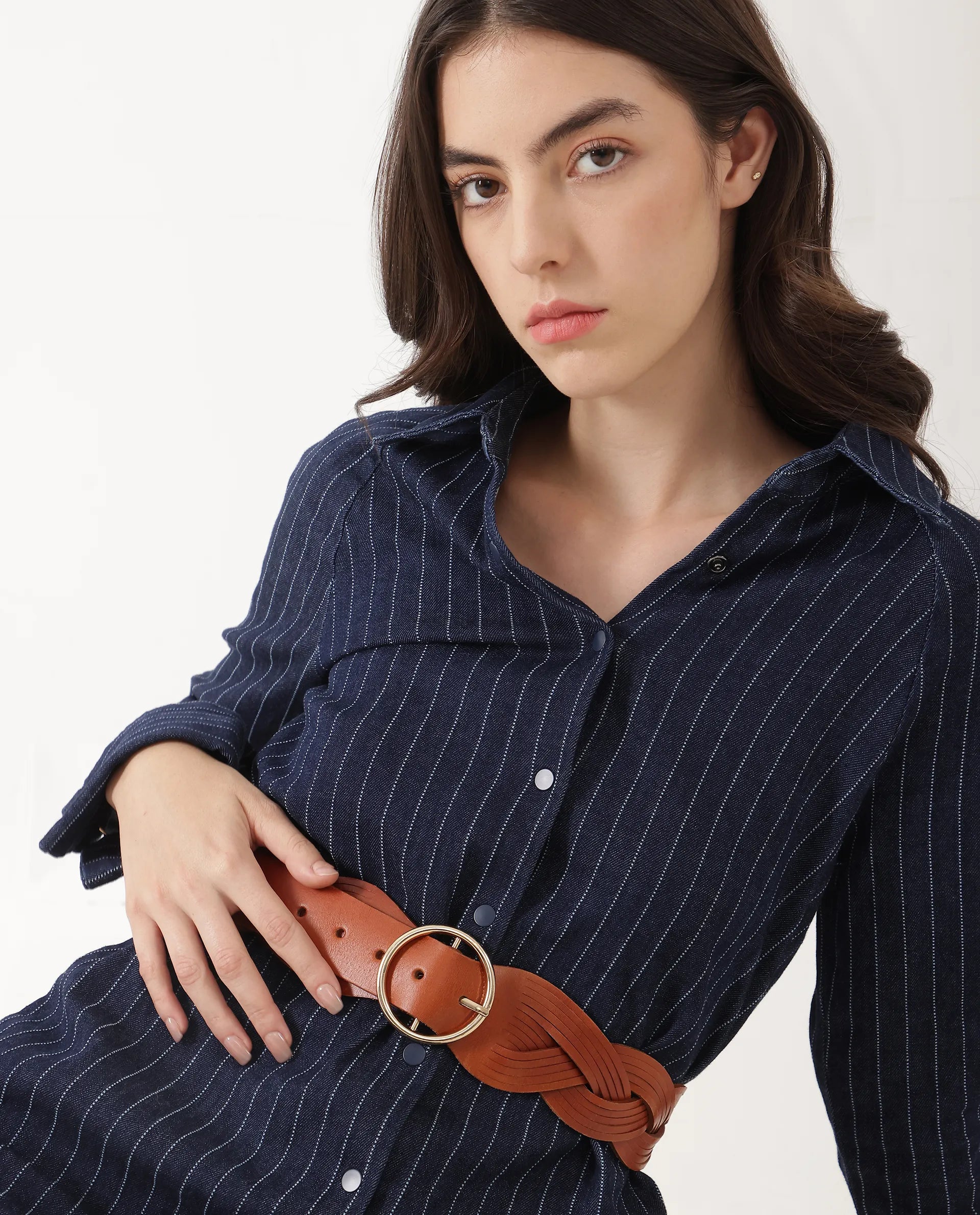 Rareism Women Sterling Tan Belt