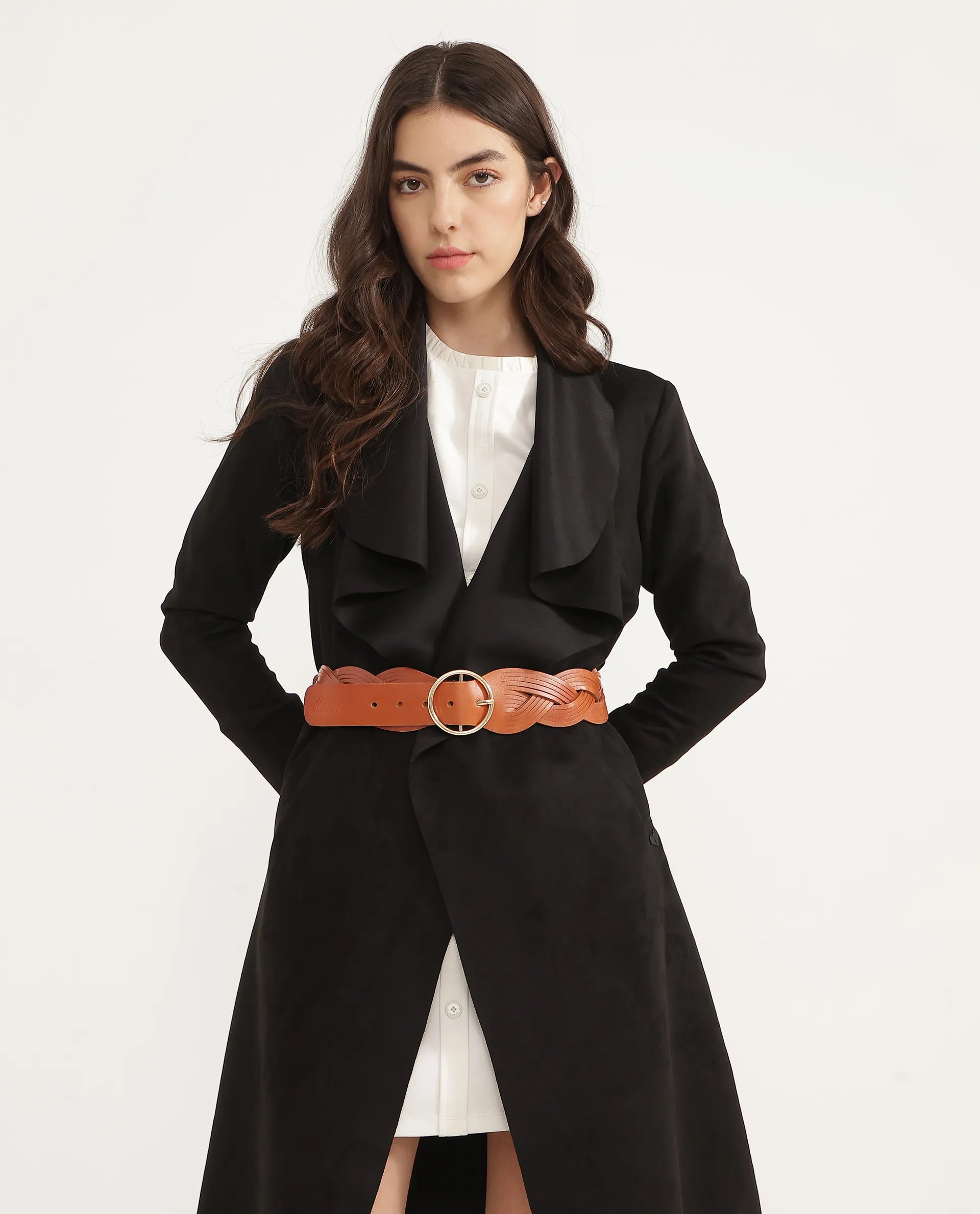 Rareism Women Sterling Tan Belt