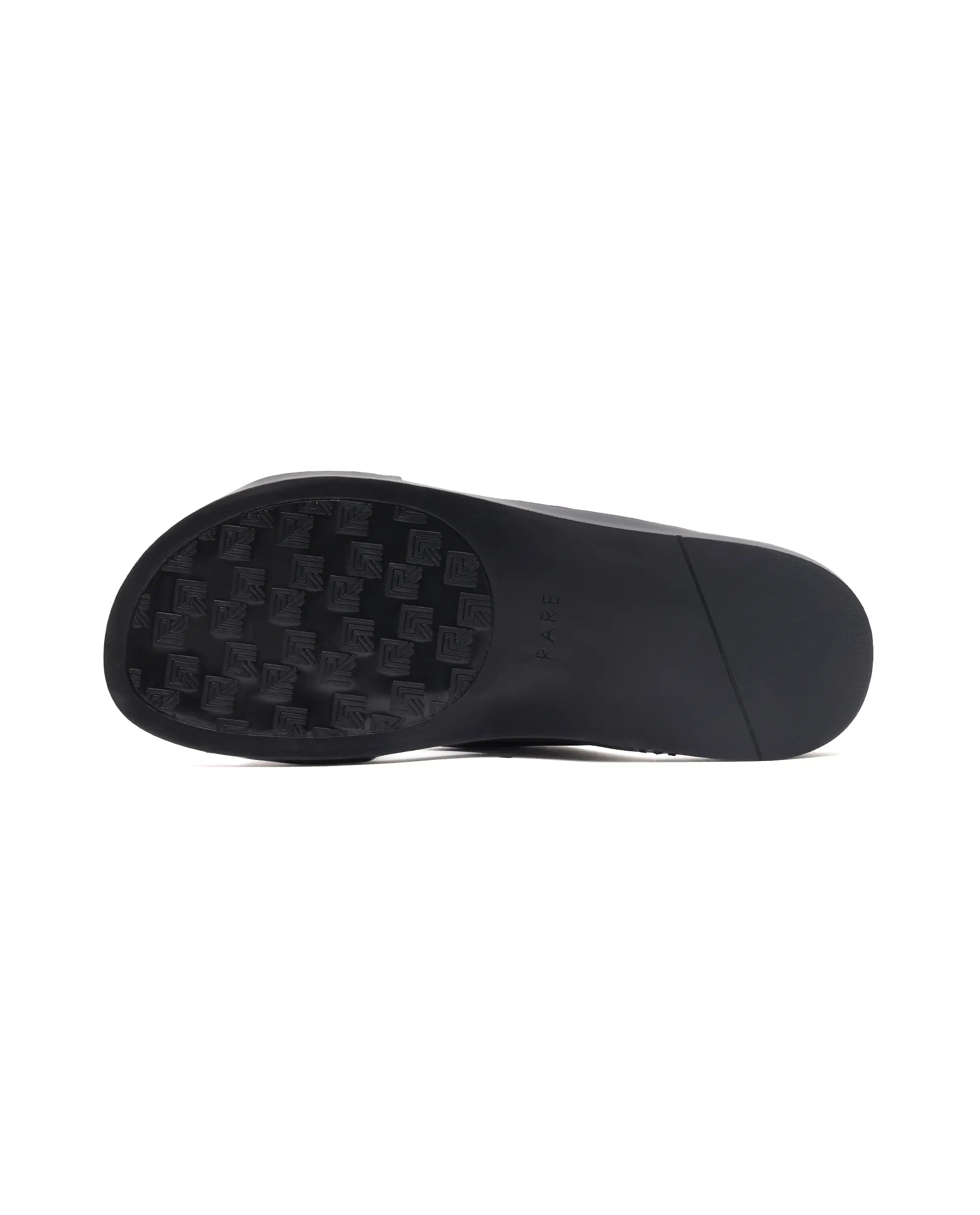 Rare Rabbit Men's Stride Black Slip-On Closure Sandal