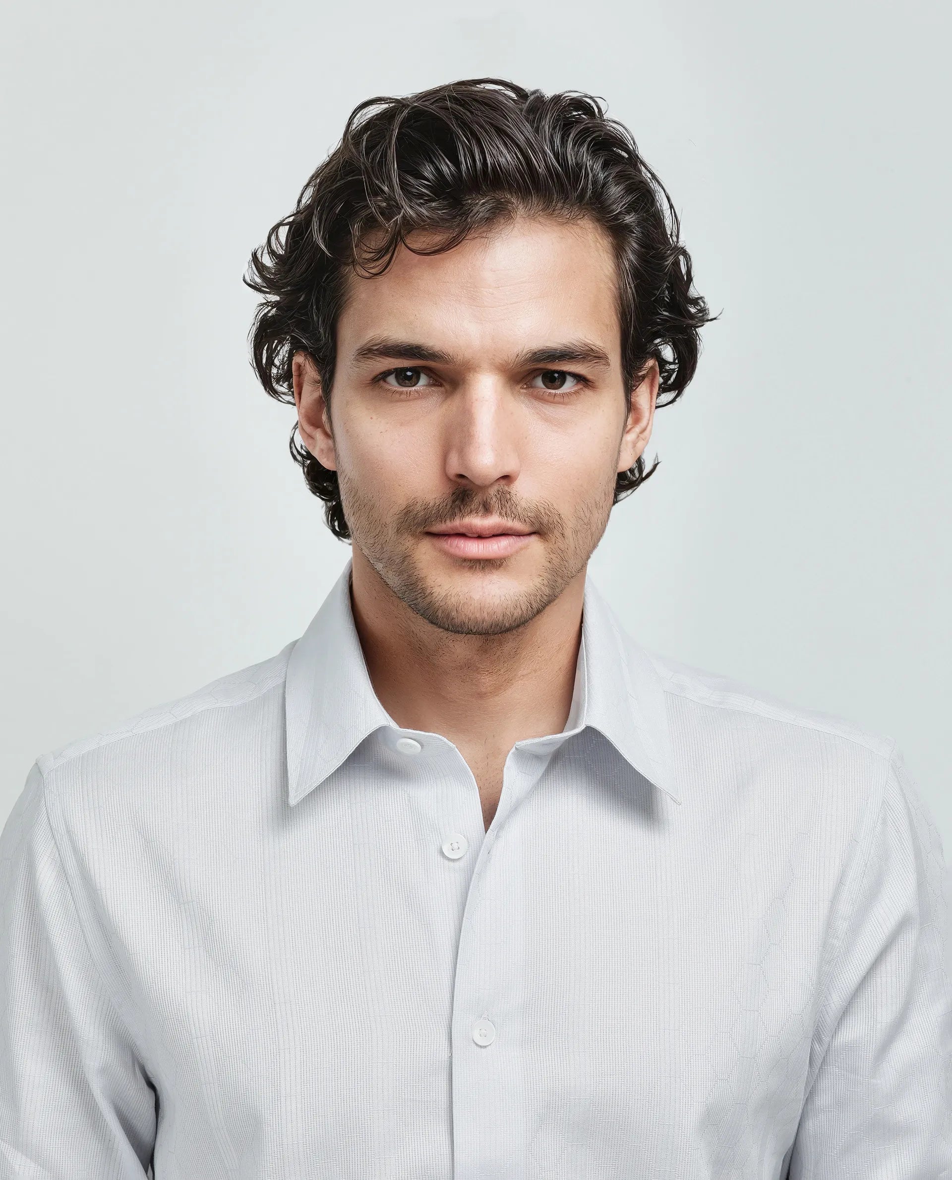 Rare Rabbit Men's Struk Light Purple Cotton Fabric Full Sleeve Collared Neck Button Closure Printed Shirt