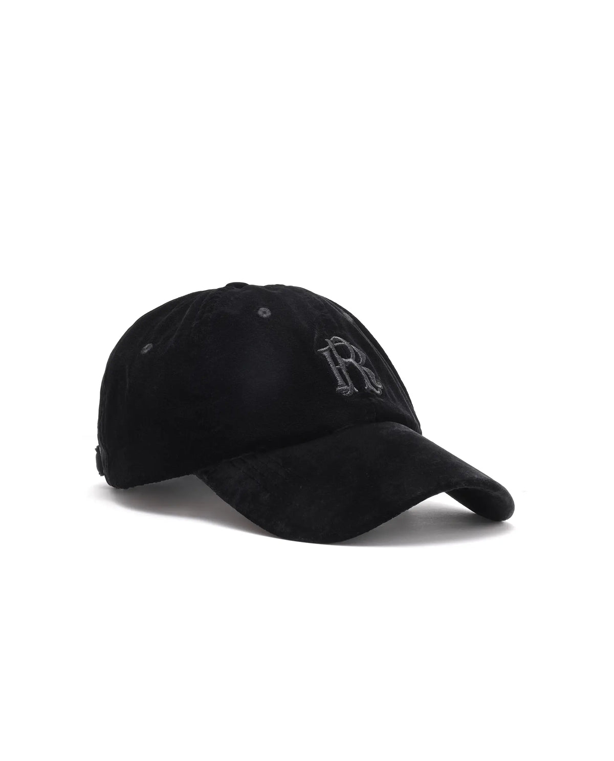 Rare Rabbit Men's Suev Black Polyester Regular Embroidered Cap