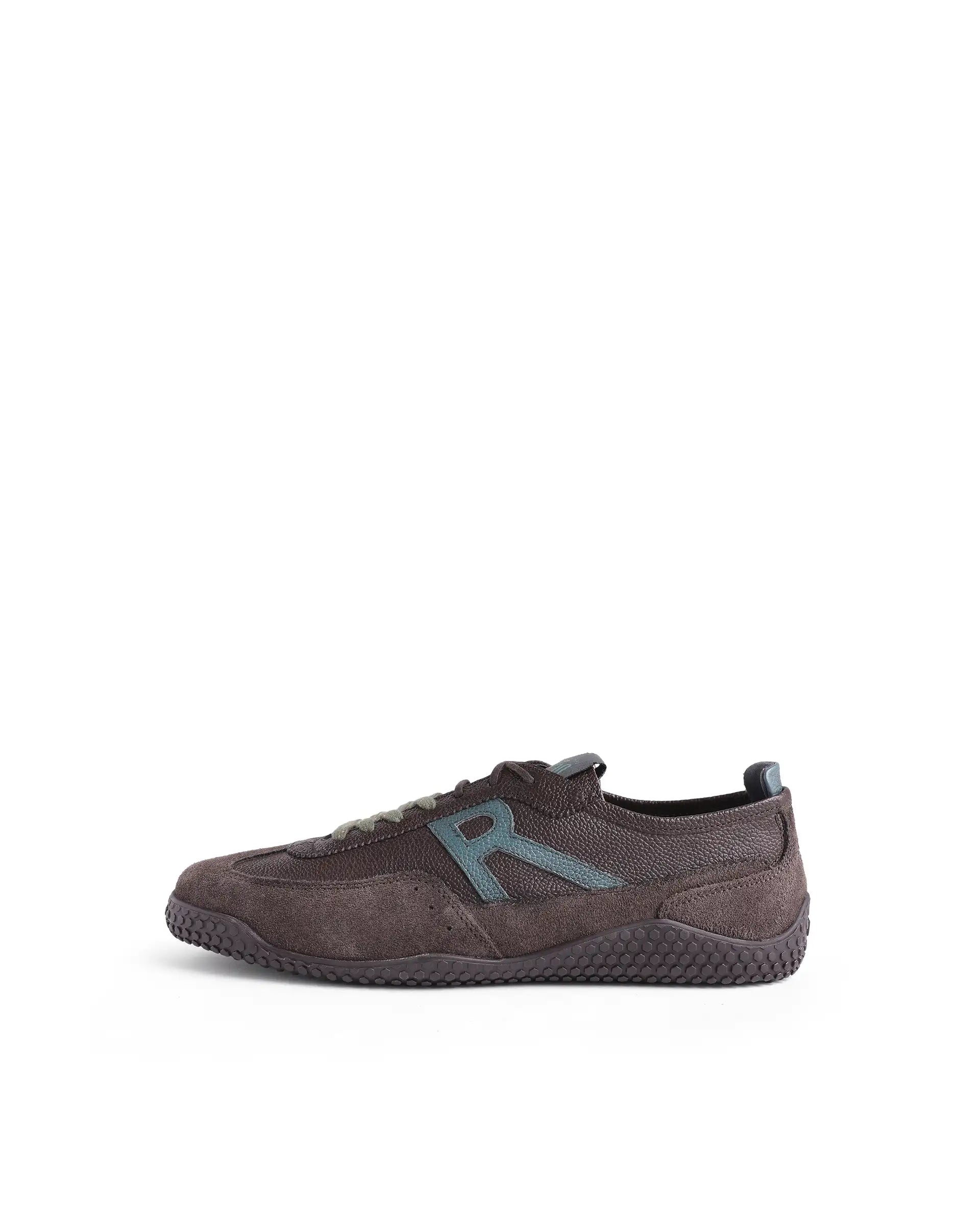 Rarez Men's Sugoi Membo Dark Coffee Leather Regular Sneaker