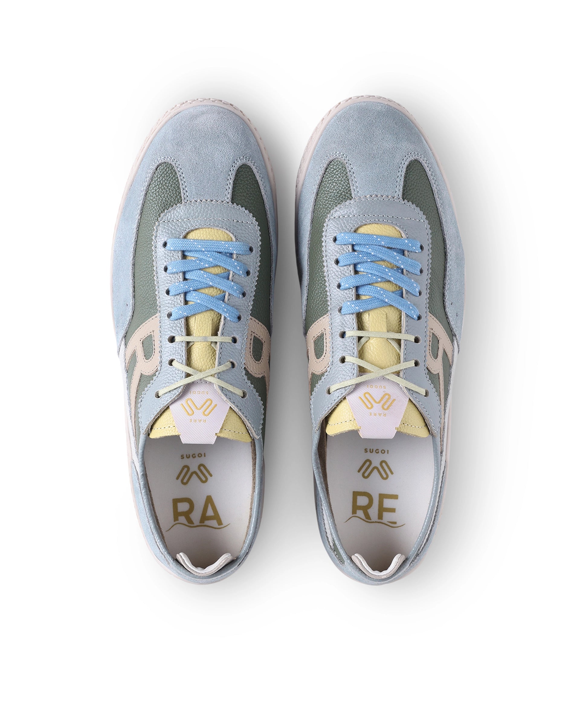 Rarez Men's Sugoi Membo Primary Kelp Green Leather Regular Sneaker
