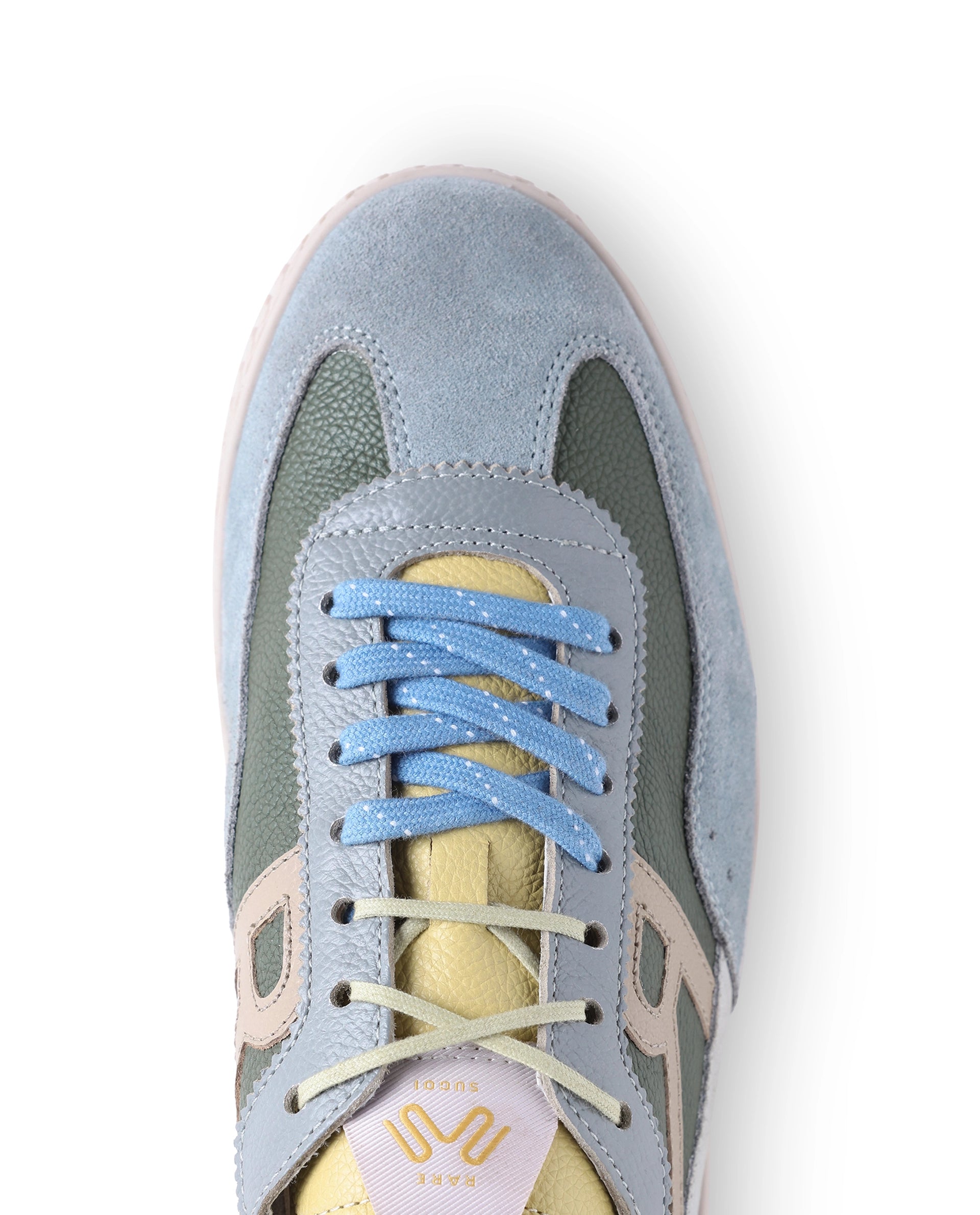 Rarez Men's Sugoi Membo Primary Kelp Green Leather Regular Sneaker