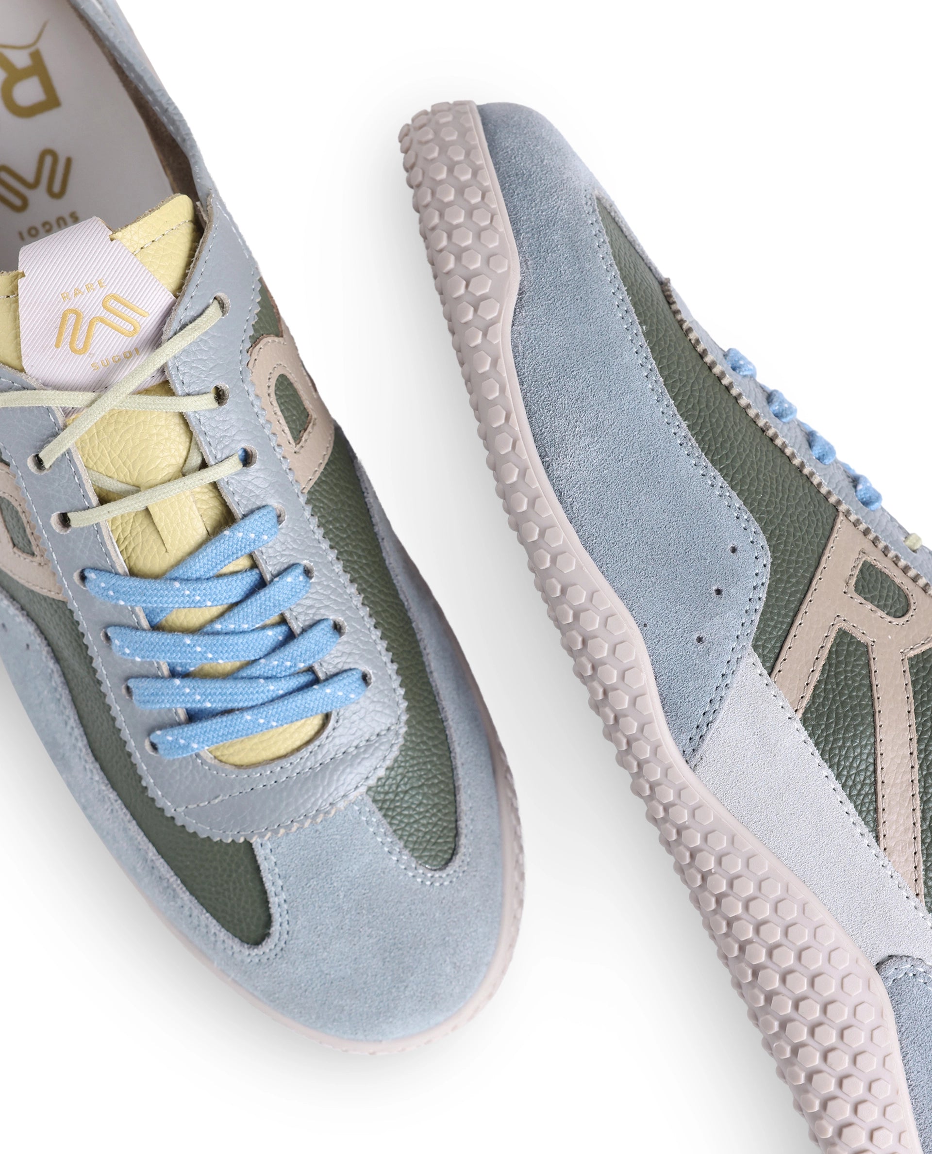 Rarez Men's Sugoi Membo Primary Kelp Green Leather Regular Sneaker