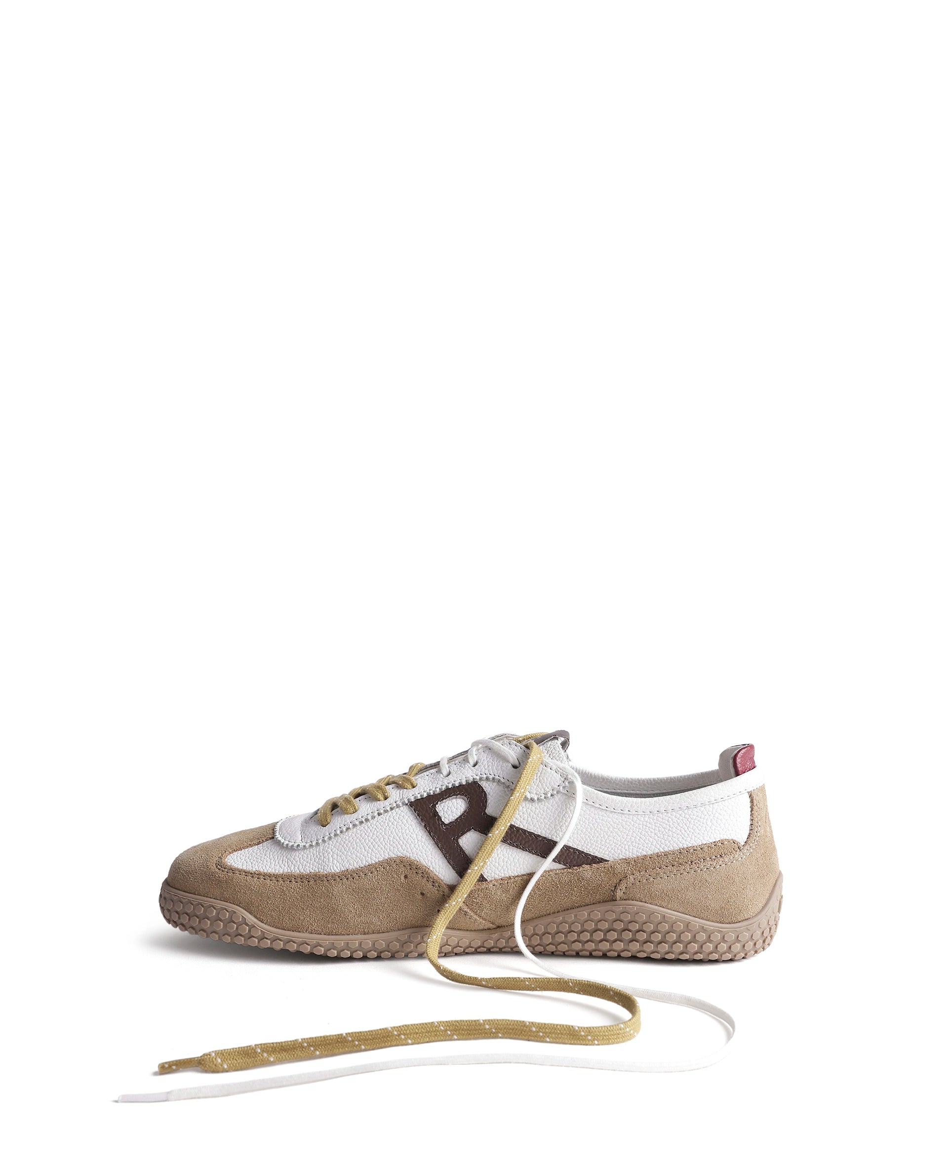 Rarez Men's Sugoi Membo Primary Khaki Leather Regular Sneaker