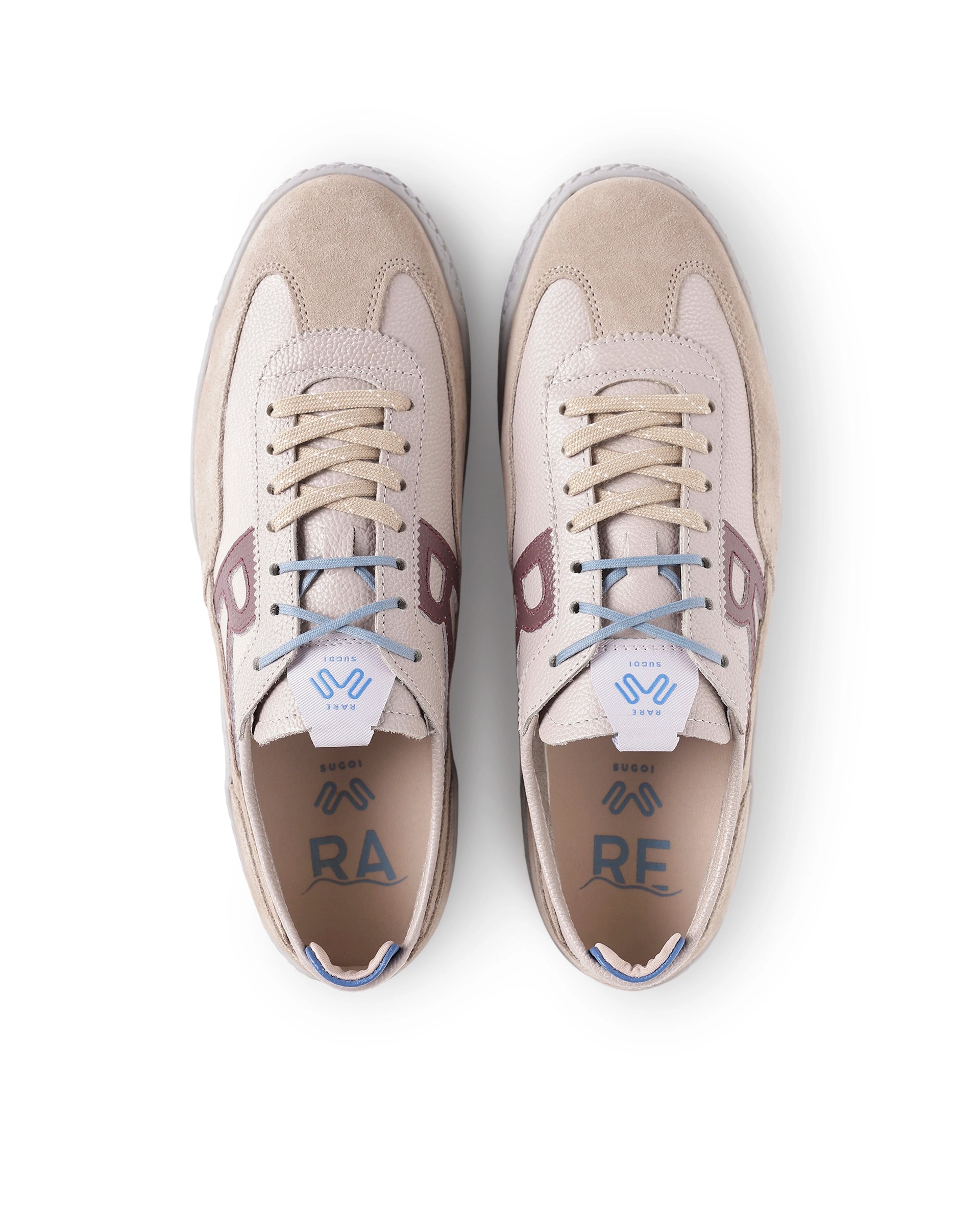 Rarez Men's Sugoi Membo Light Texas Pink Leather Regular Sneaker