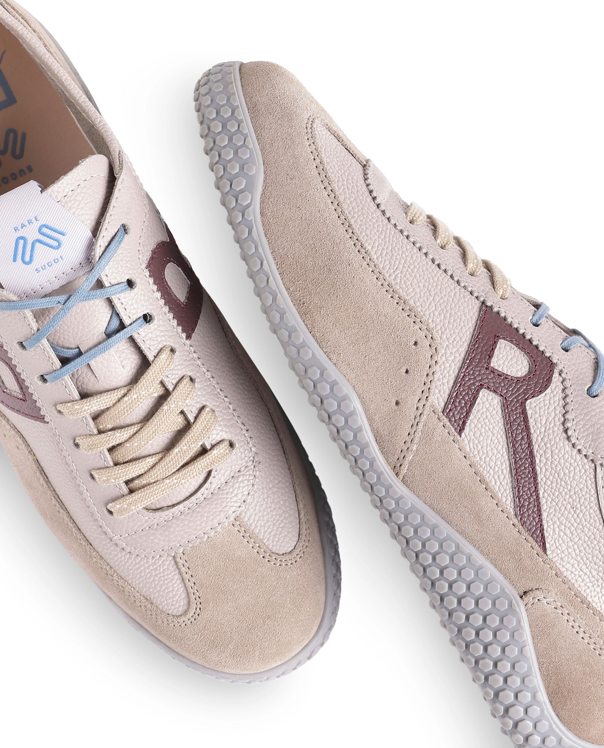 Rarez Men's Sugoi Membo Light Texas Pink Leather Regular Sneaker