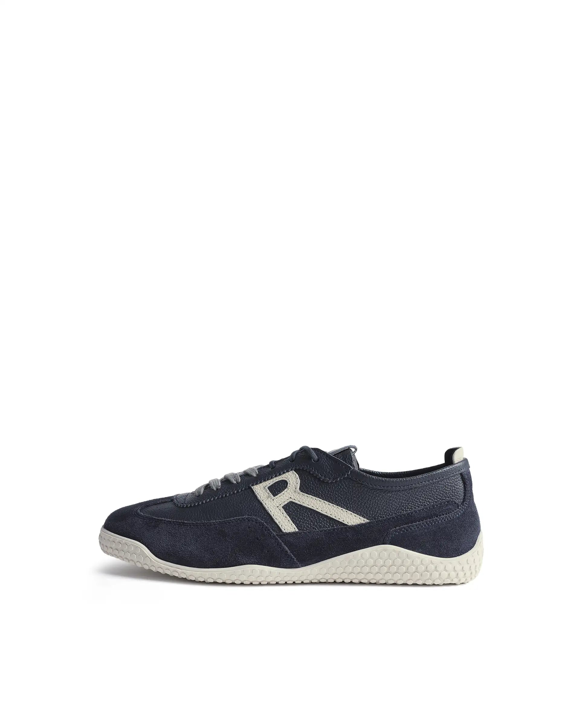 Rarez Men's Sugoi Membo Primary Navy/Ecru Leather Regular Sneaker
