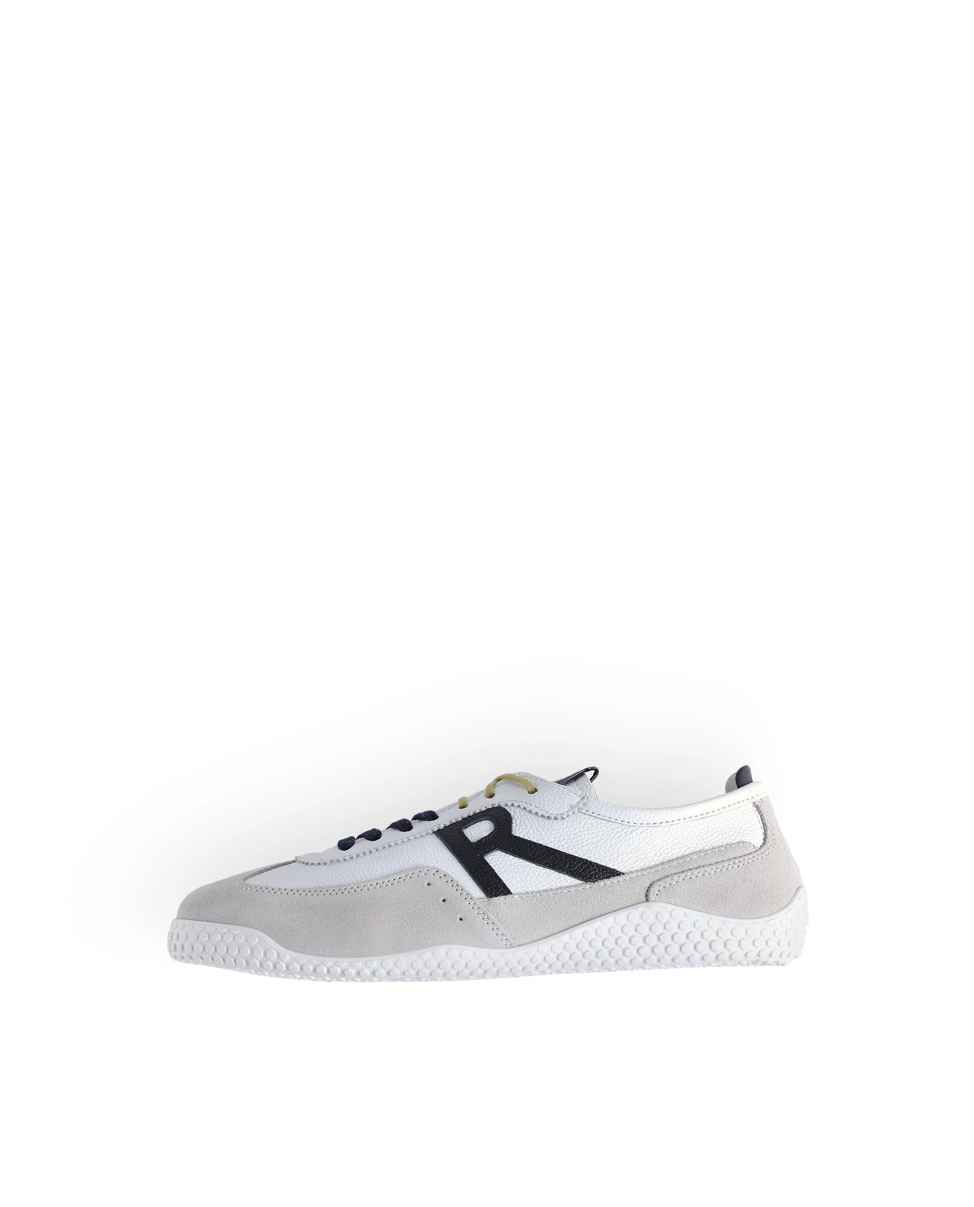 Rarez Men's Sugoi Membo Primary White/Black Leather Regular Sneaker