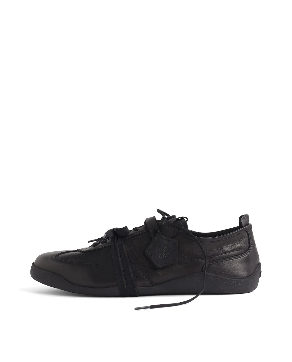 Rarez Men's Sugoi Still Primary Black Leather Regular RESERVE ZERO Sneaker