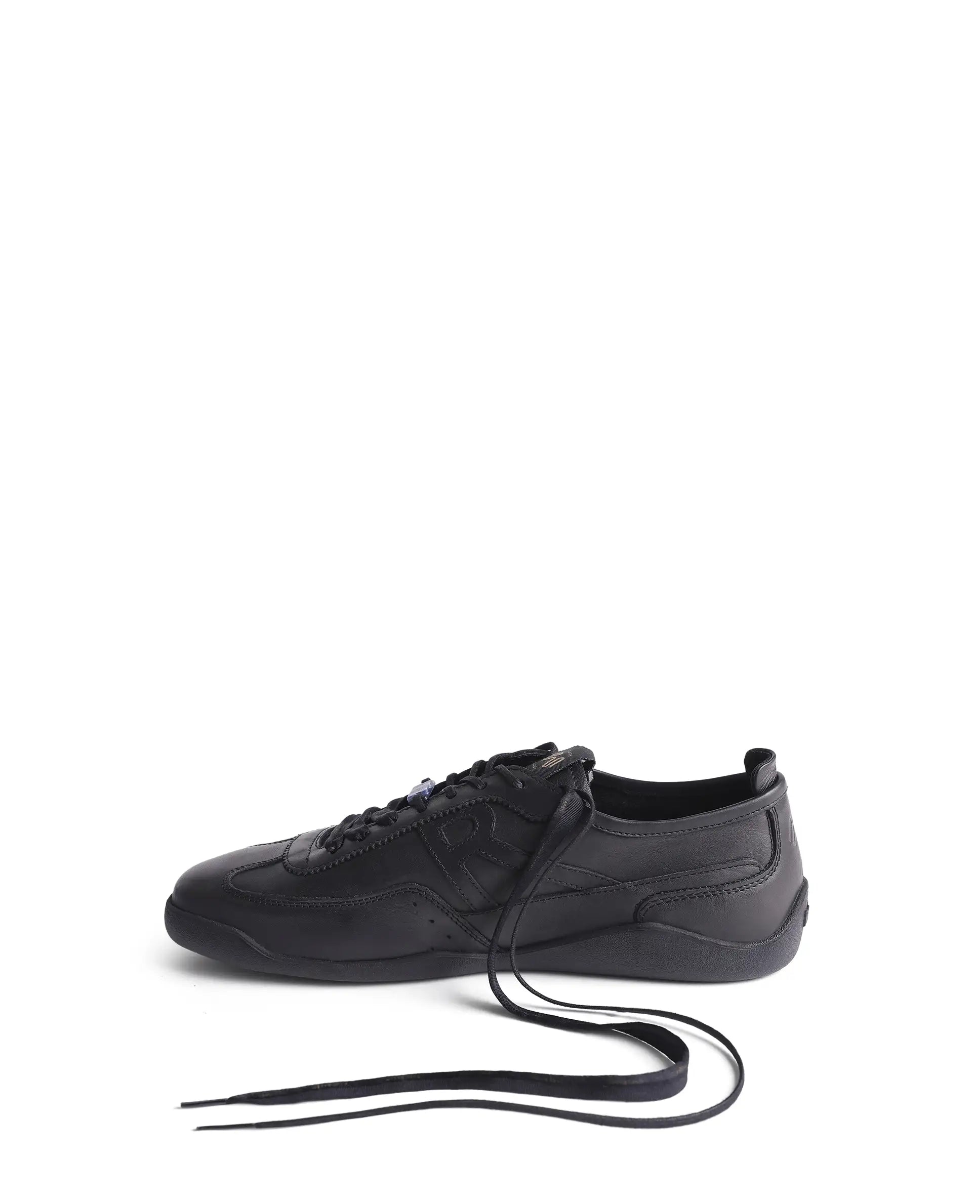 Rarez Men's Sugoi Still Primary Black Leather Regular RESERVE ZERO Sneaker