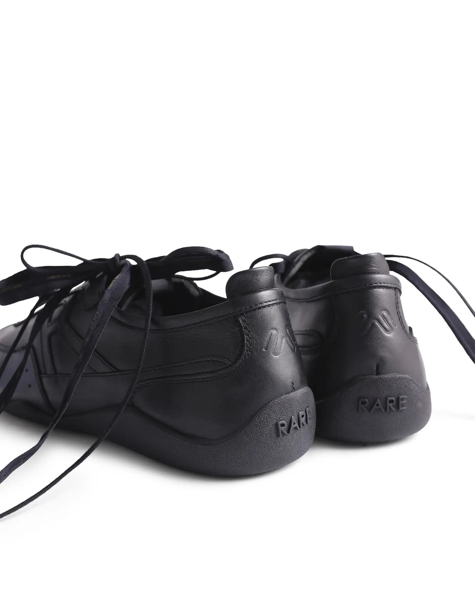 Rarez Men's Sugoi Still Primary Black Leather Regular RESERVE ZERO Sneaker