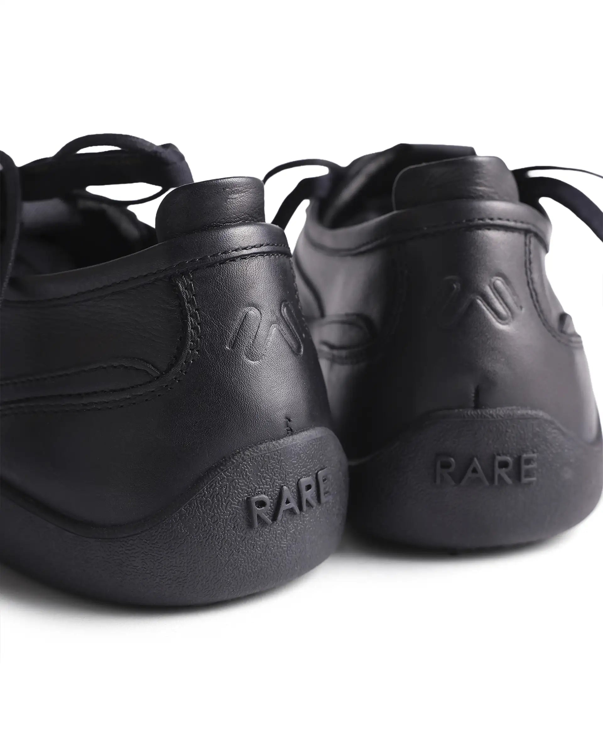 Rarez Men's Sugoi Still Primary Black Leather Regular RESERVE ZERO Sneaker